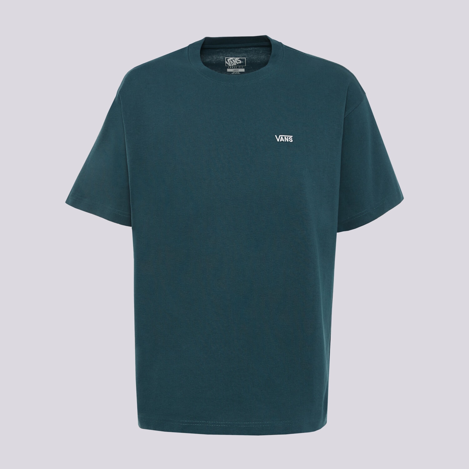 Koszulka, t-shirt sportowy męski VANS T-SHIRT LEFT CHEST II LOOSE SS VN000P1PFRJ1 GRANATOWY