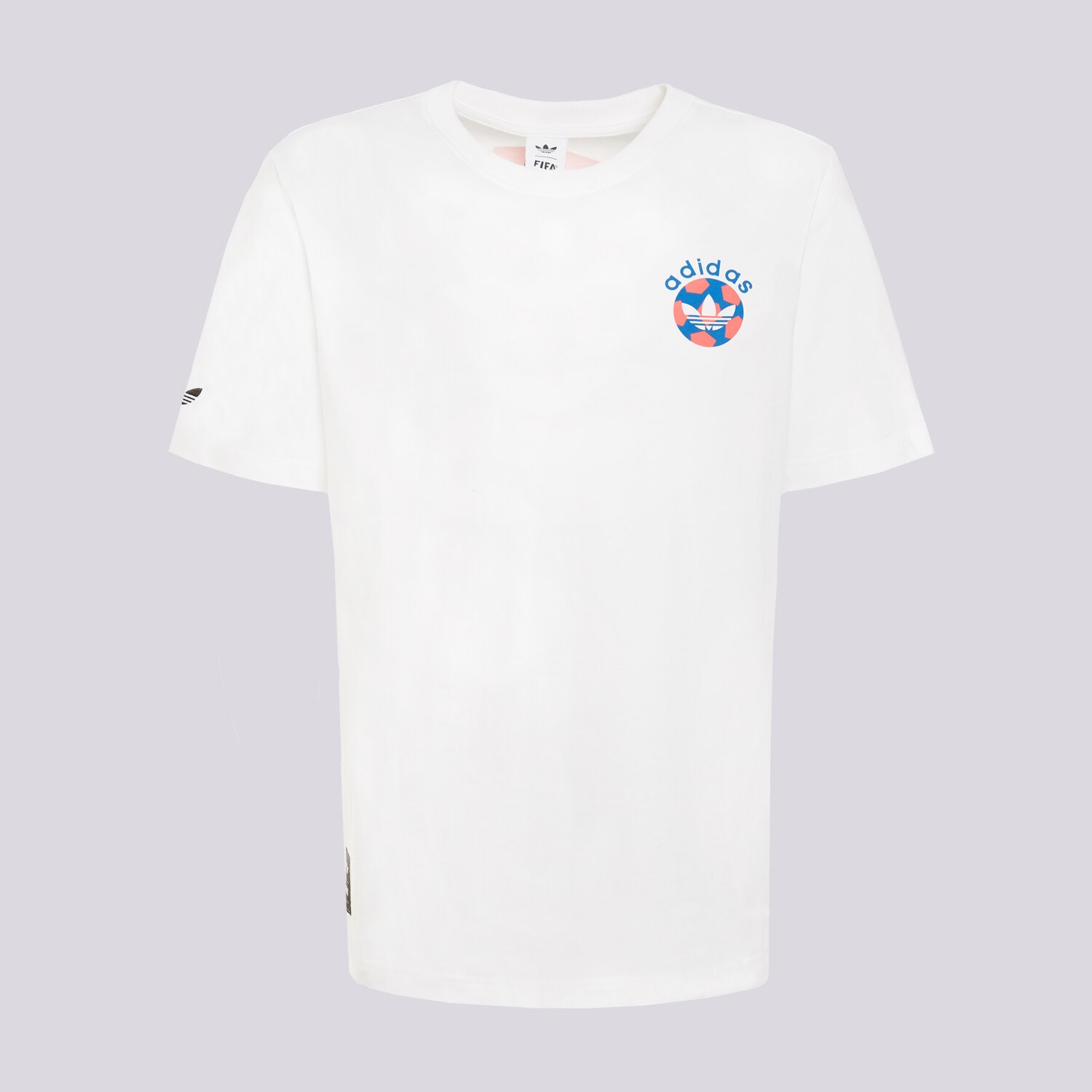 Koszulka, t-shirt sportowy męski ADIDAS T-SHIRT FTBL GFX SS T KD1424 BIAŁY