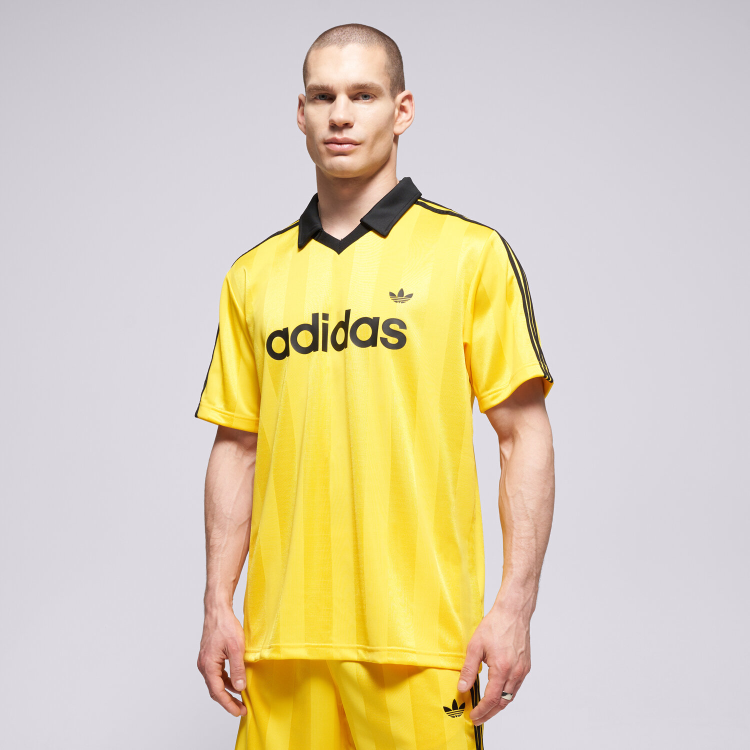 Koszulka, t-shirt sportowy męski ADIDAS T-SHIRT JSY KE3581 Neon żółty