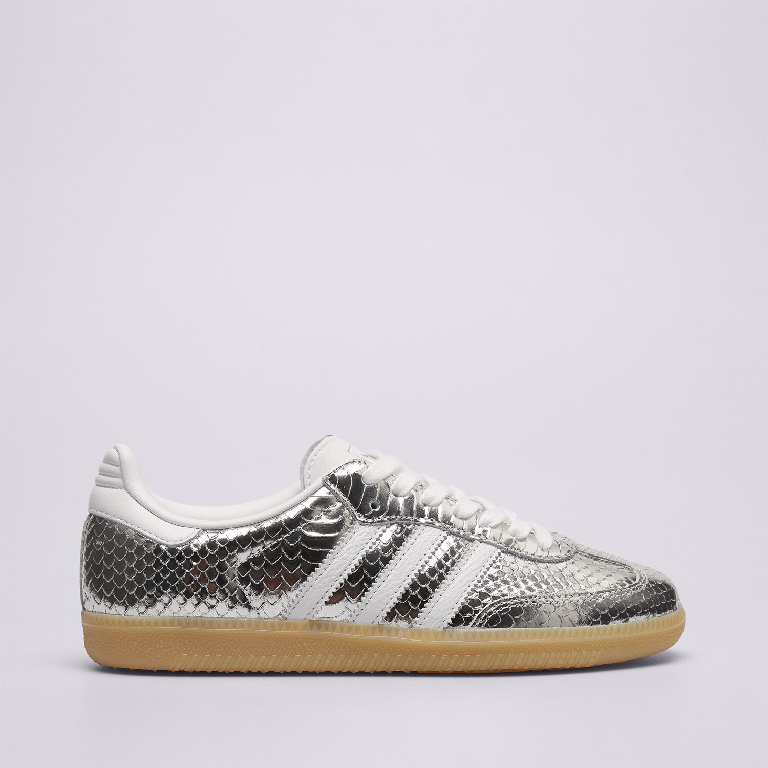 Buty sneakersy damskie ADIDAS SAMBA OG W IH9016 SREBRNY