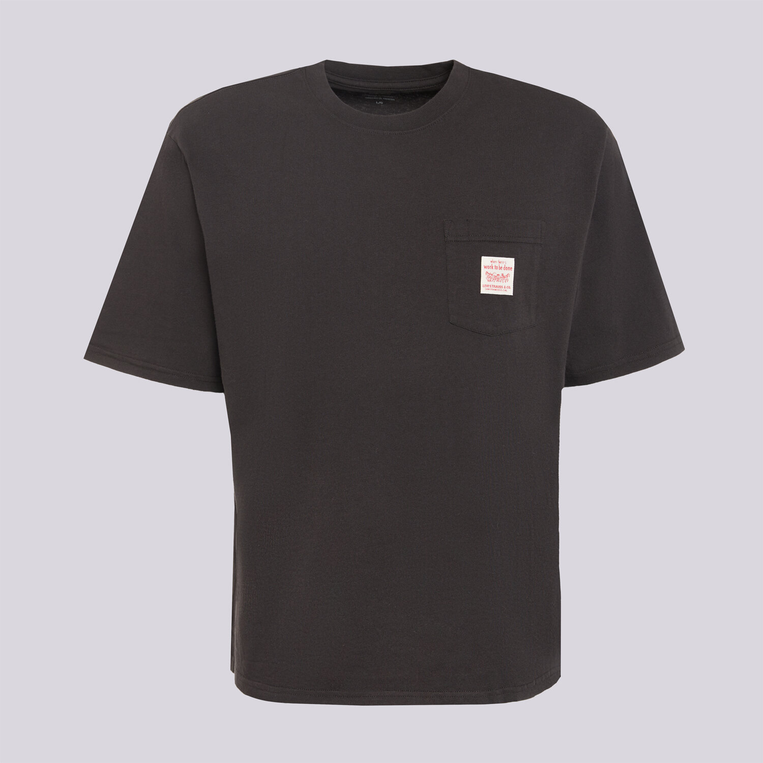 Koszulka, t-shirt sportowy męski LEVI'S T-SHIRT SS WORKWEAR TEE BLACKS A5850-0004 CZARNY