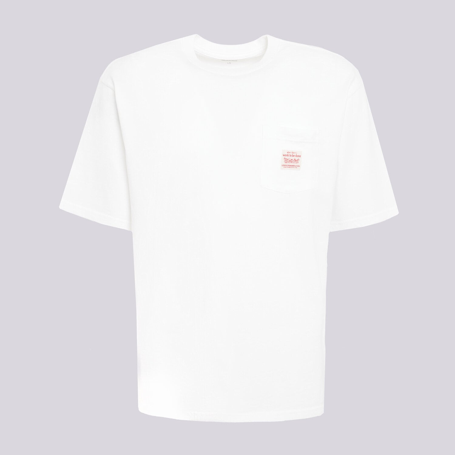 Koszulka, t-shirt sportowy męski LEVI'S T-SHIRT SS WORKWEAR TEE WHITES A5850-0005 BIAŁY