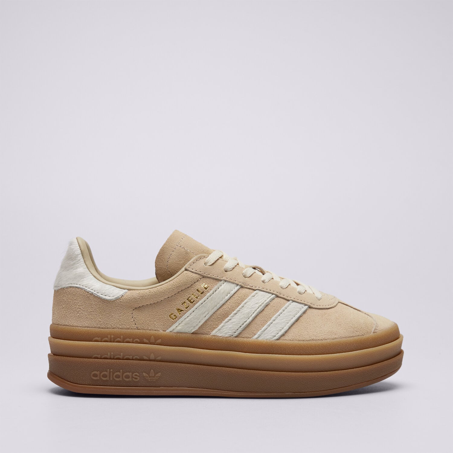 Buty sneakersy damskie ADIDAS GAZELLE BOLD W IH4201 BEŻOWY
