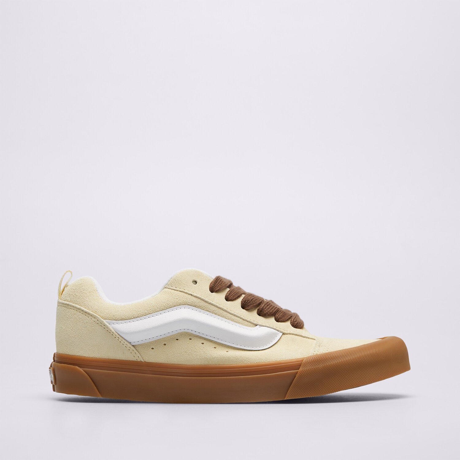 Buty sneakersy męskie VANS KNU SKOOL  VN000D6ZFLR1 BEŻOWY