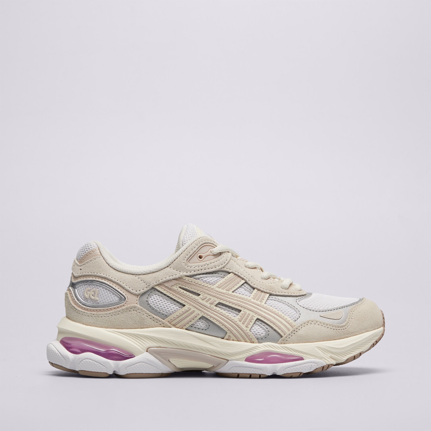 Buty sneakersy damskie ASICS GEL-NYC 2.0 1203A895-101 BEŻOWY