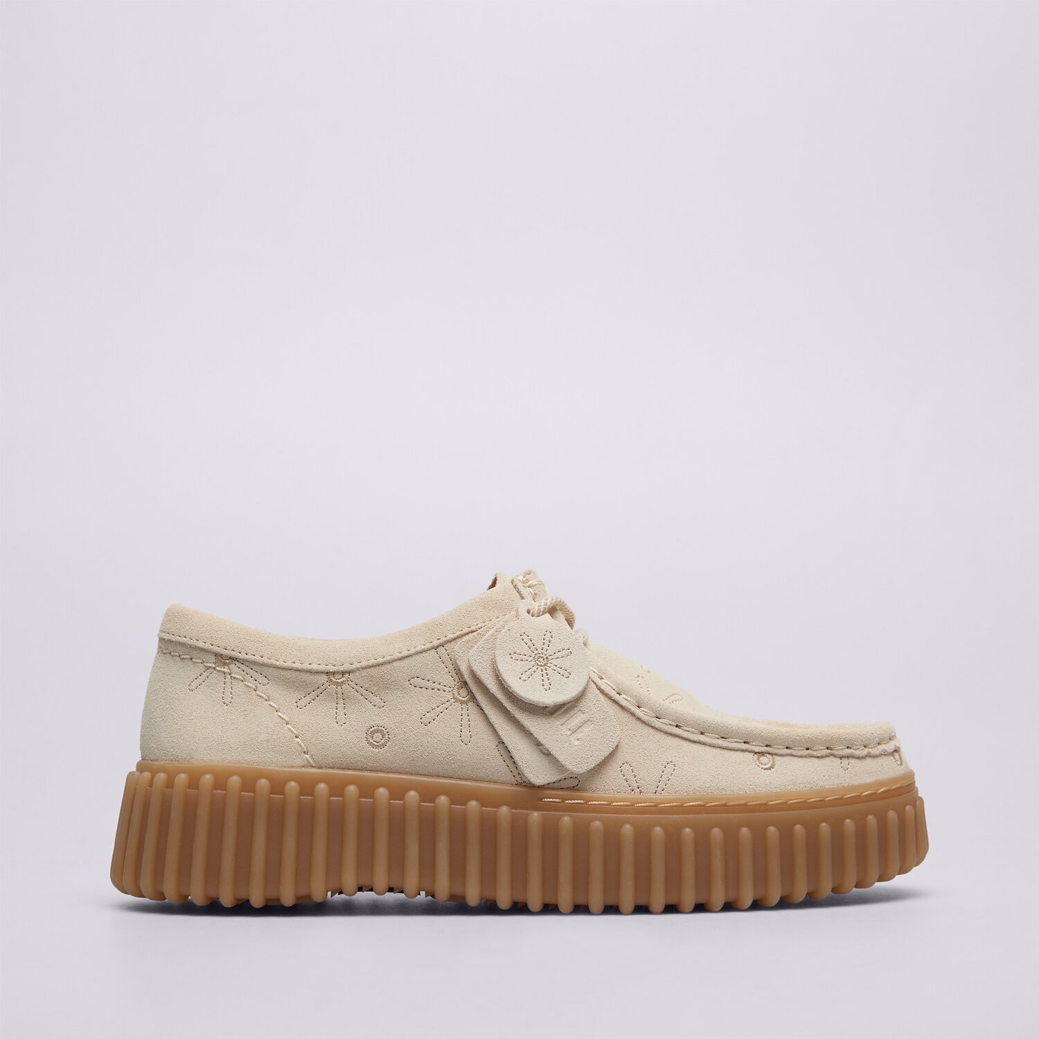 Buty casual damskie CLARKS TORHILL BEE 26186297 KREMOWY