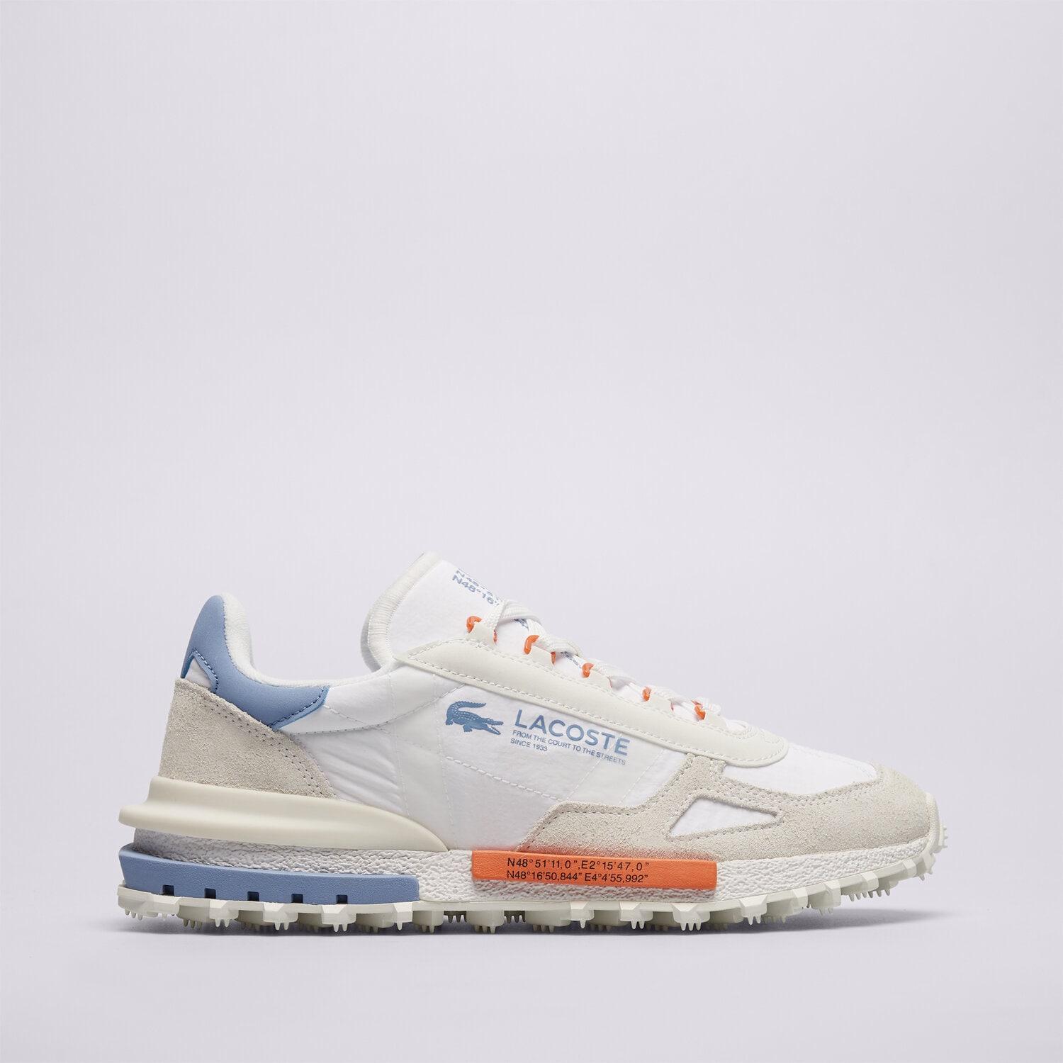 Buty sneakersy męskie LACOSTE ELITE ACTIVE 51SMA00421T3 BIAŁY