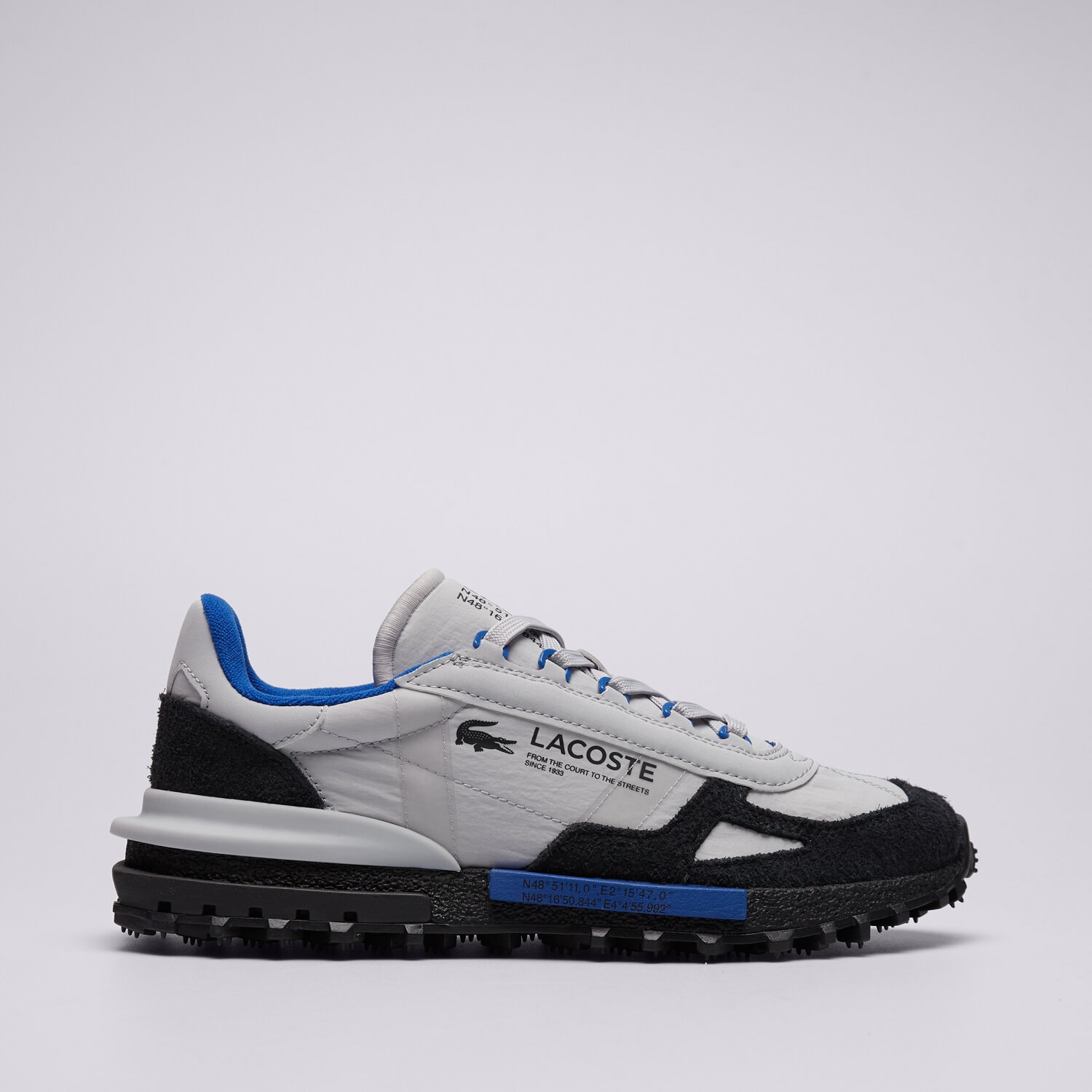 Buty sneakersy męskie LACOSTE ELITE ACTIVE 51SMA00422P9 SZARY