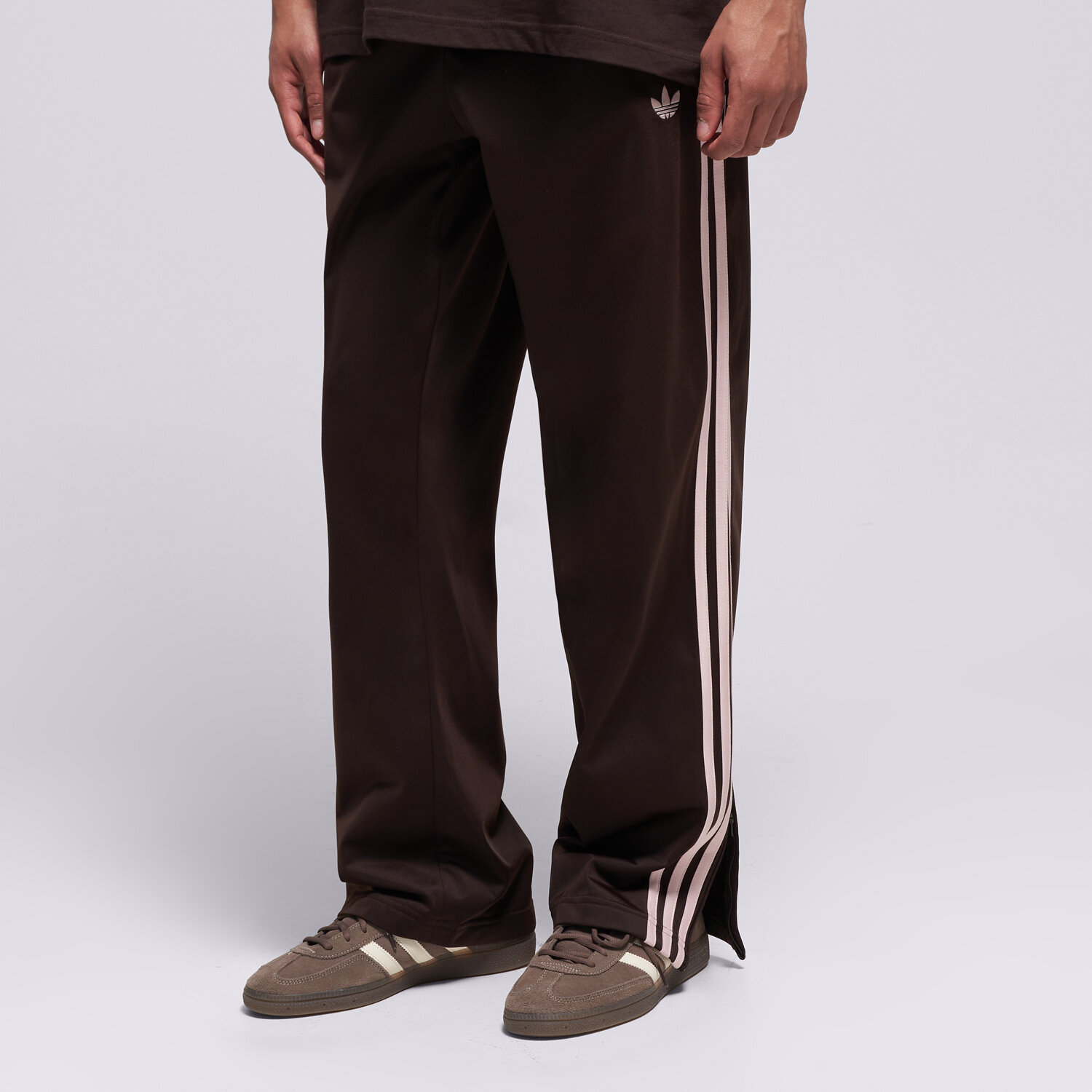Spodnie sportowe męskie ADIDAS SPODNIE FIREBIRD TP KD8321 BRĄZOWY