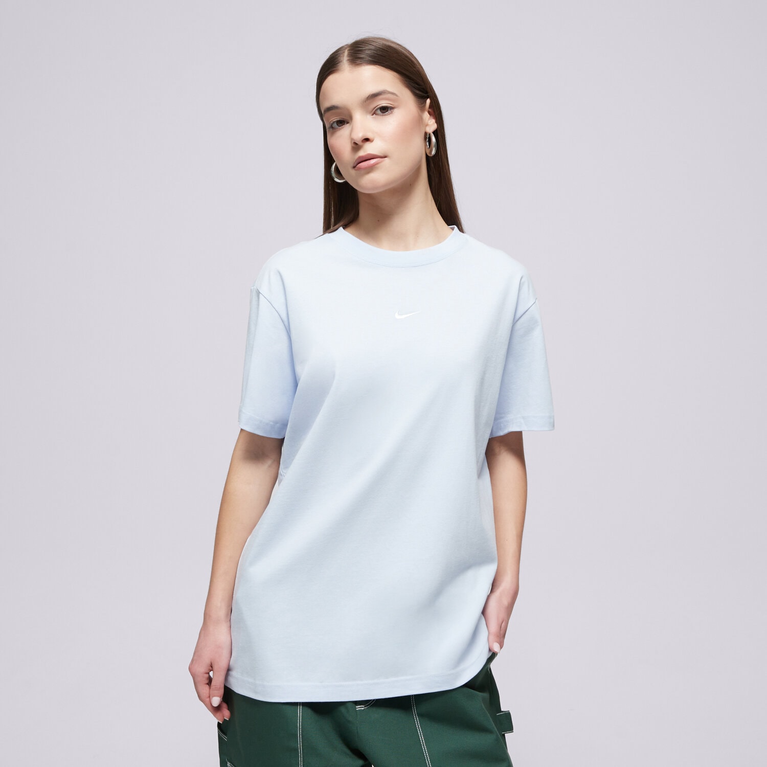Koszulka, t-shirt damski NIKE T-SHIRT W NSW CLASSIC SS TEE IH7601-407 NIEBIESKI