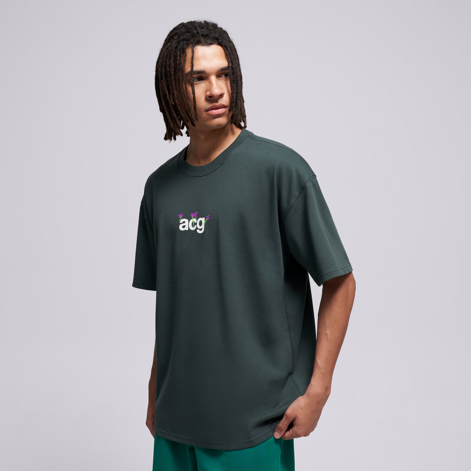 Koszulka, t-shirt sportowy męski NIKE T-SHIRT M ACG DF TEE LSE CAMP MEADOWS IH1324-317 CZARNY