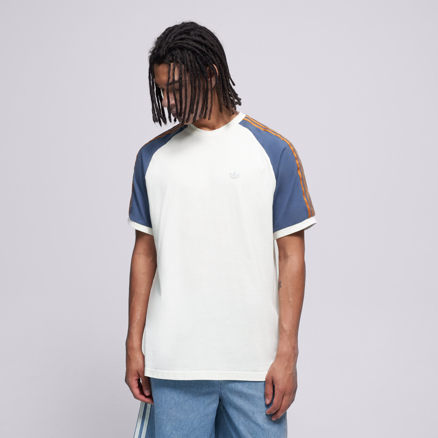 Koszulka, t-shirt sportowy męski ADIDAS T-SHIRT CALI TEE KX1261 BIAŁY