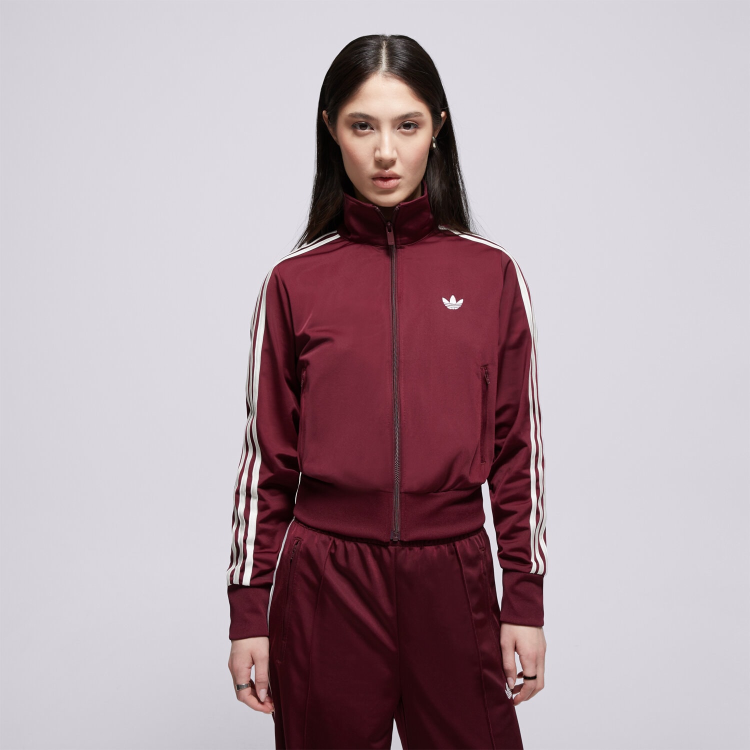 Bluza damska ADIDAS BLUZA ROZPINANA FB CLASSIC TT KQ6532 BORDOWY