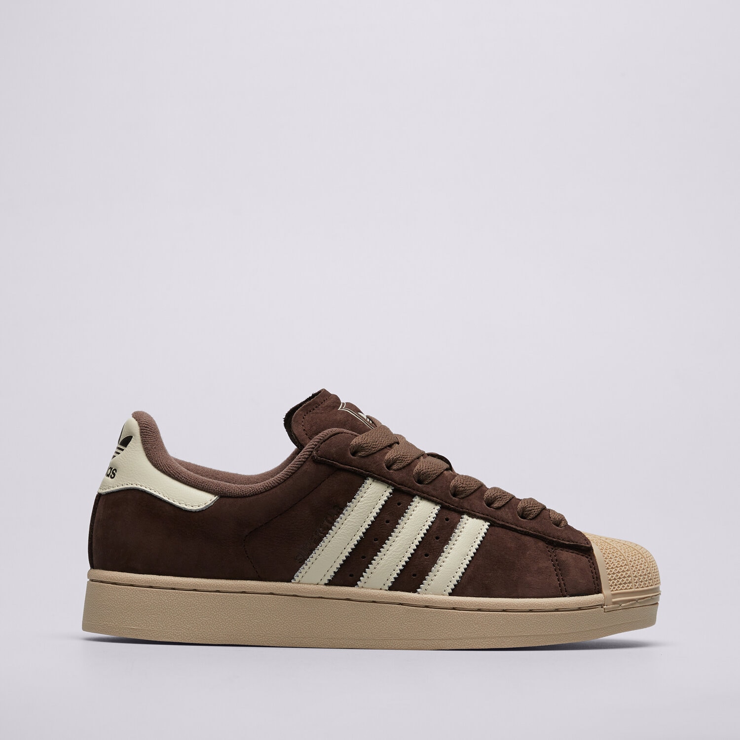 Buty sneakersy męskie ADIDAS SUPERSTAR II IH9314 BRĄZOWY