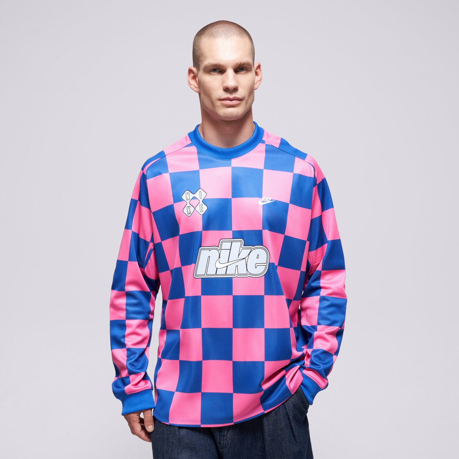 Koszulka, t-shirt sportowy męski NIKE T-SHIRT M NK CLUB GOALIE TOP AWAY FTBL II4367-480 MULTICOLOR