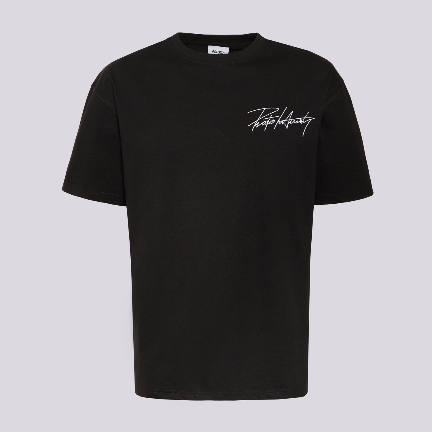 Koszulka, t-shirt sportowy męski PROSTO T-SHIRT CLUB BLACK KL261MTEE1202 CZARNY
