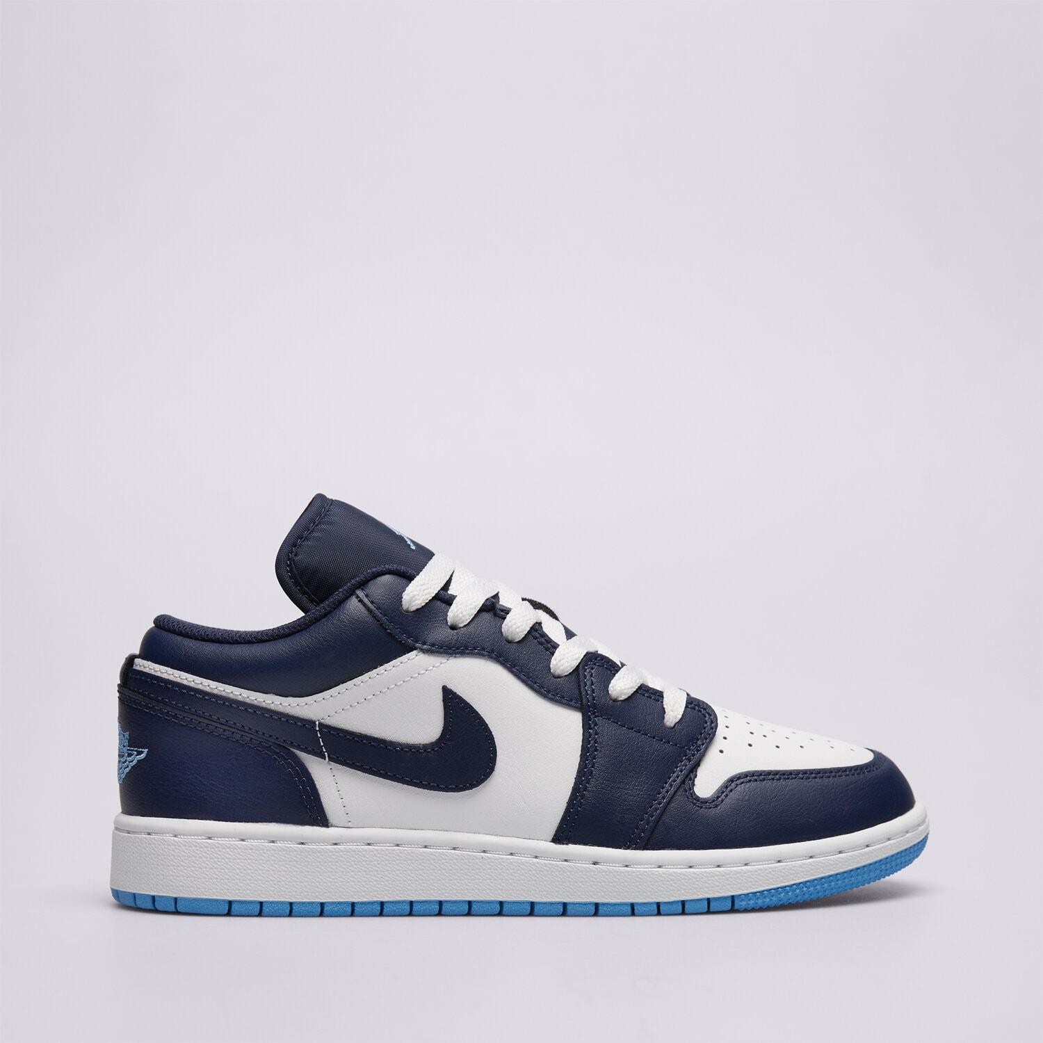 Buty sneakersy dla dzieci AIR JORDAN 1 LOW BG  553560-404 BIAŁY