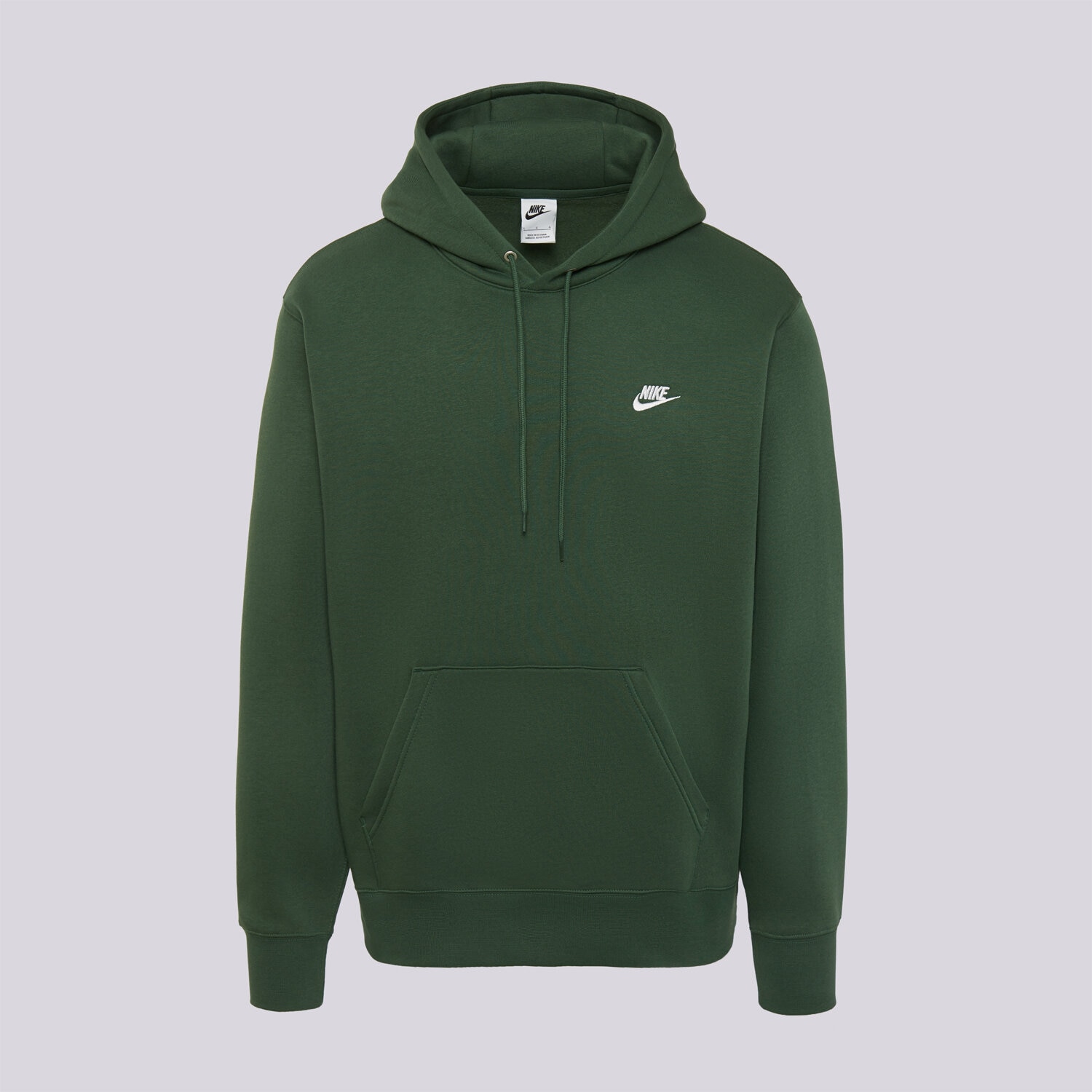 Bluza męska NIKE BLUZA Z KAPTUREM M NK CLUB BB PO HOODIE FN3859-323 ZIELONY