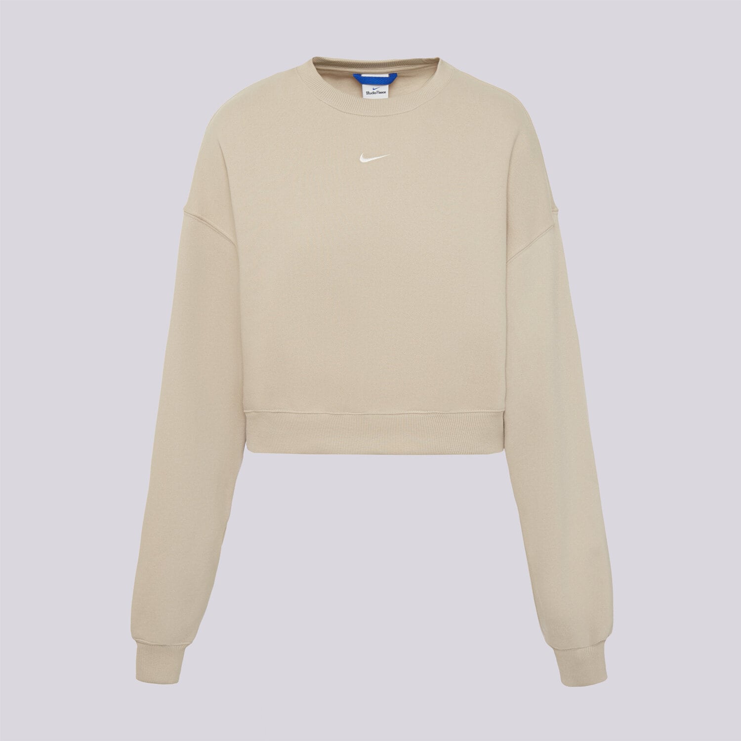Bluza damska NIKE BLUZA W NK STDO FLC MW OS CROP IM8497-236 NIEBIESKI