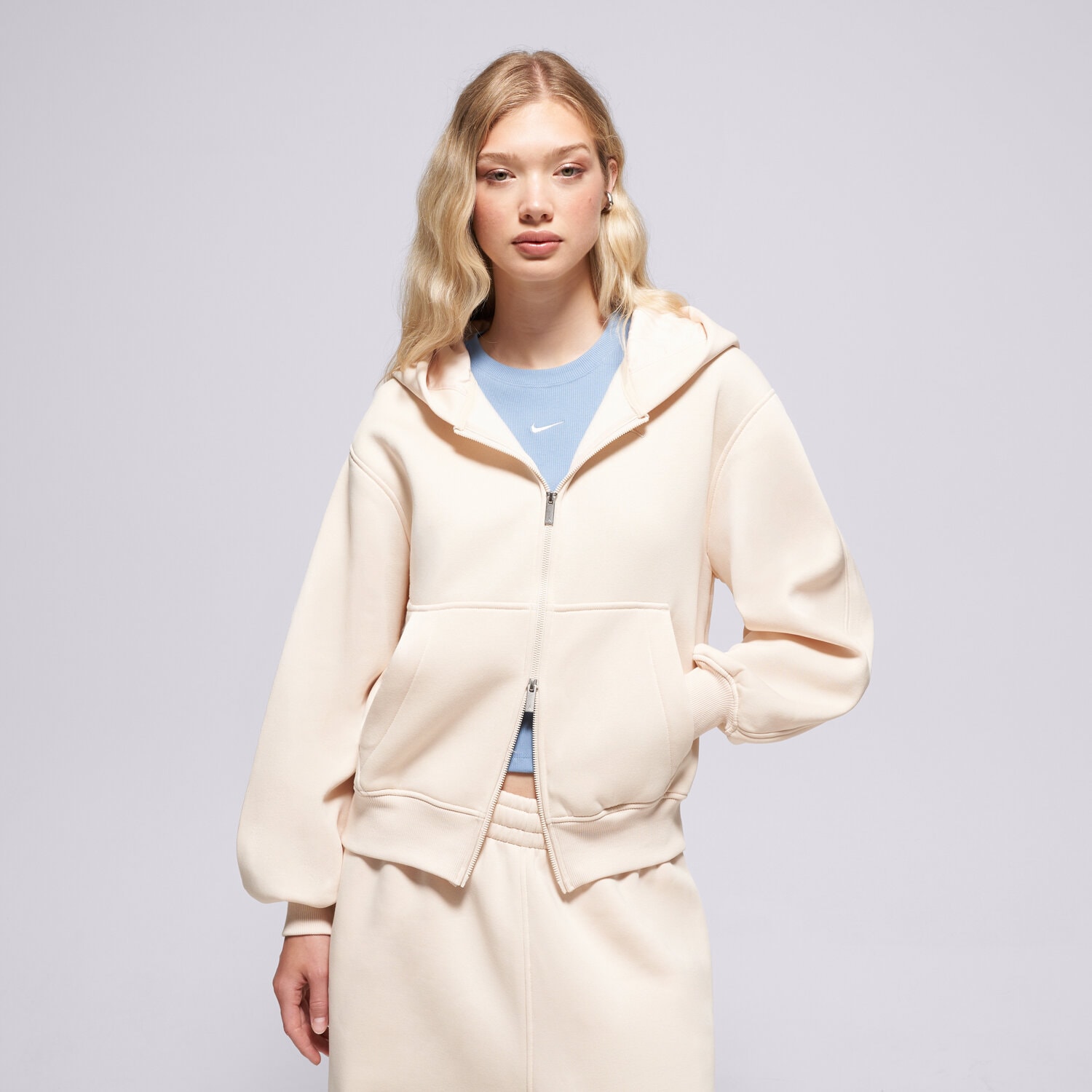 Bluza damska JORDAN BLUZA ROZPINANA Z KAPTUREM W J BRK FLC FZ BB IM7282-272 BEŻOWY