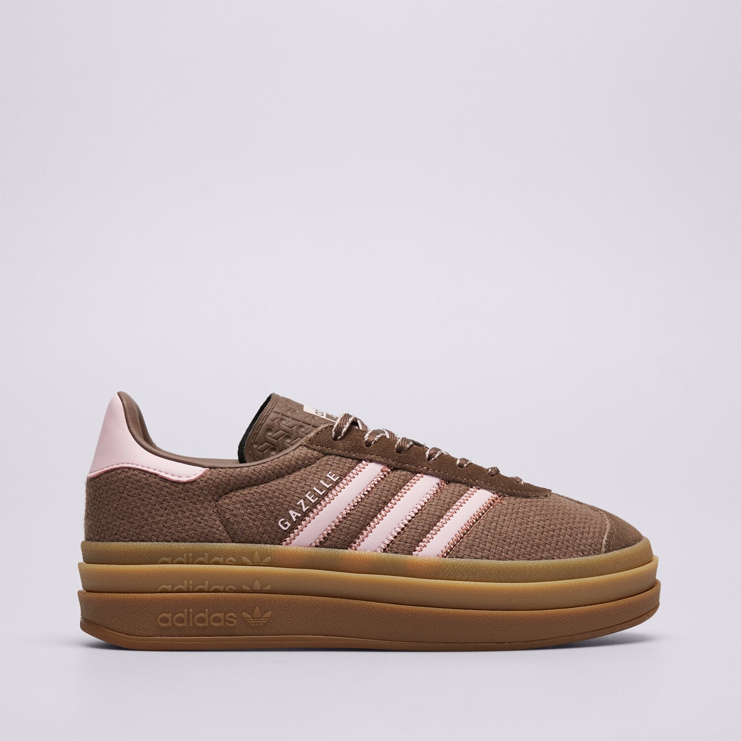 Buty sneakersy damskie ADIDAS GAZELLE BOLD W KI7225 BRĄZOWY