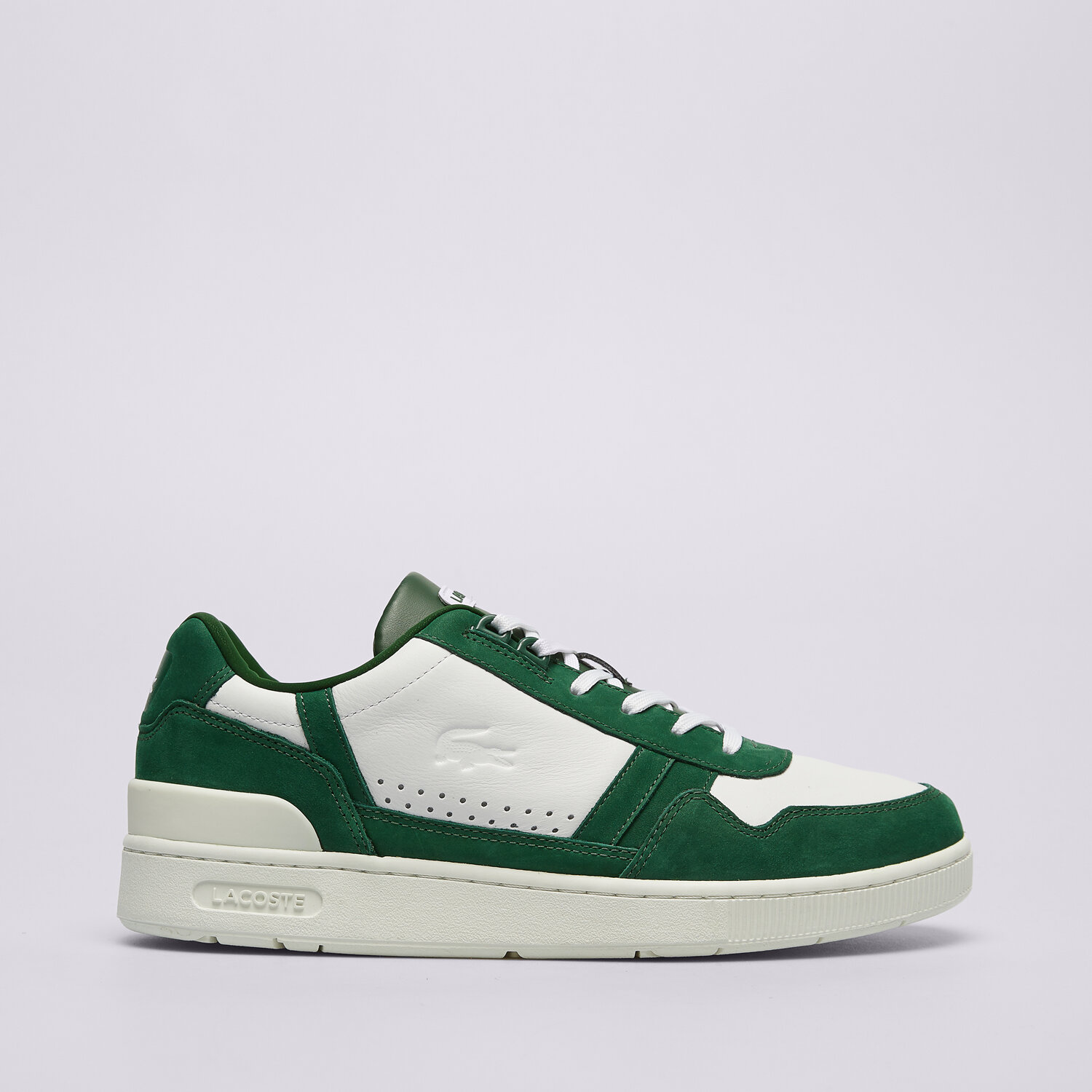 Buty sneakersy męskie LACOSTE T-CLIP 124 4 SMA 747SMA00701R5 BIAŁY