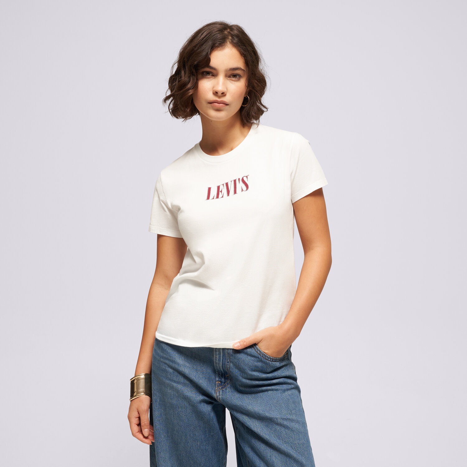 Koszulka, t-shirt damski LEVI'S T-SHIRT THE PERFECT TEE 17369-3493 BIAŁY