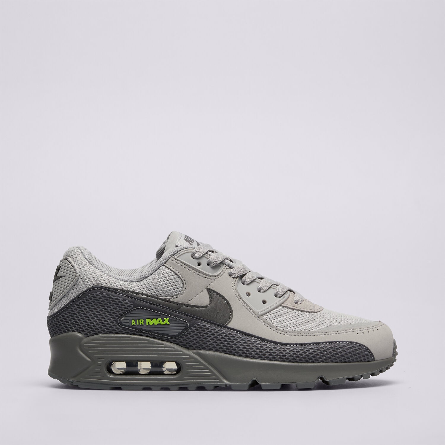 Buty sneakersy męskie NIKE AIR MAX 90 PREMIUM IM5759-004 SZARY