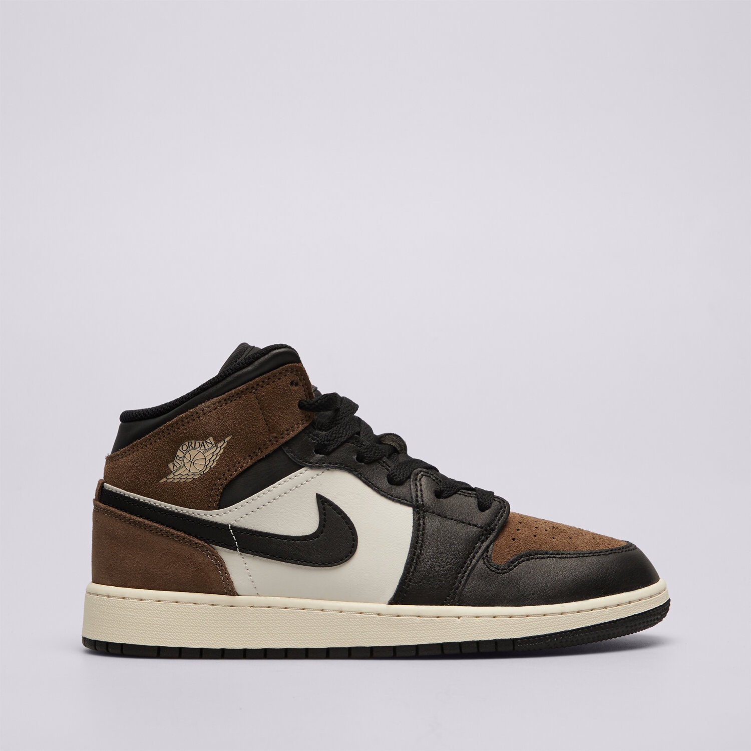 Buty sneakersy dla dzieci JORDAN AIR 1 MID DQ8423-007 BRĄZOWY