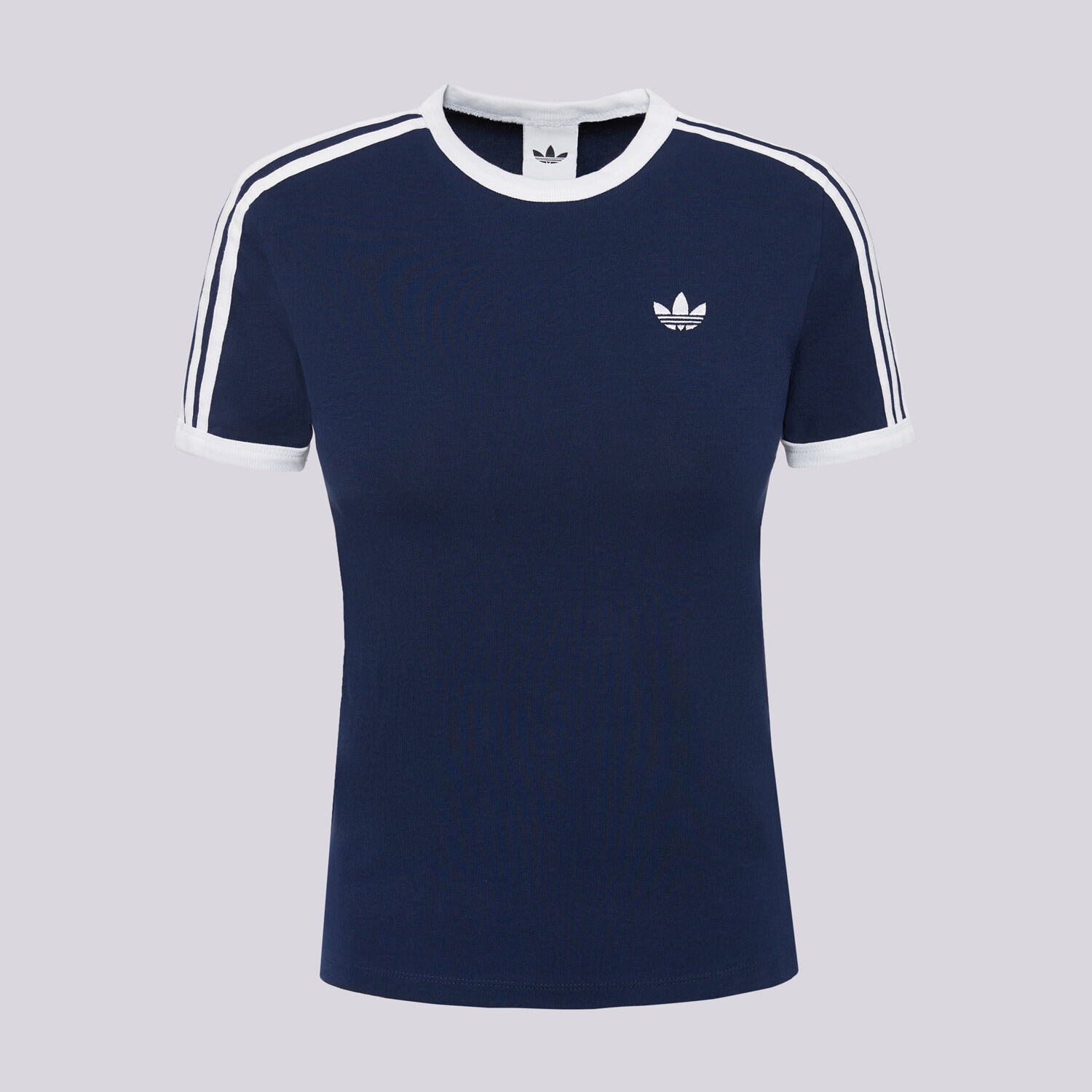 Koszulka, t-shirt damski ADIDAS T-SHIRT 3S TEE SLIM KS4777 GRANATOWY