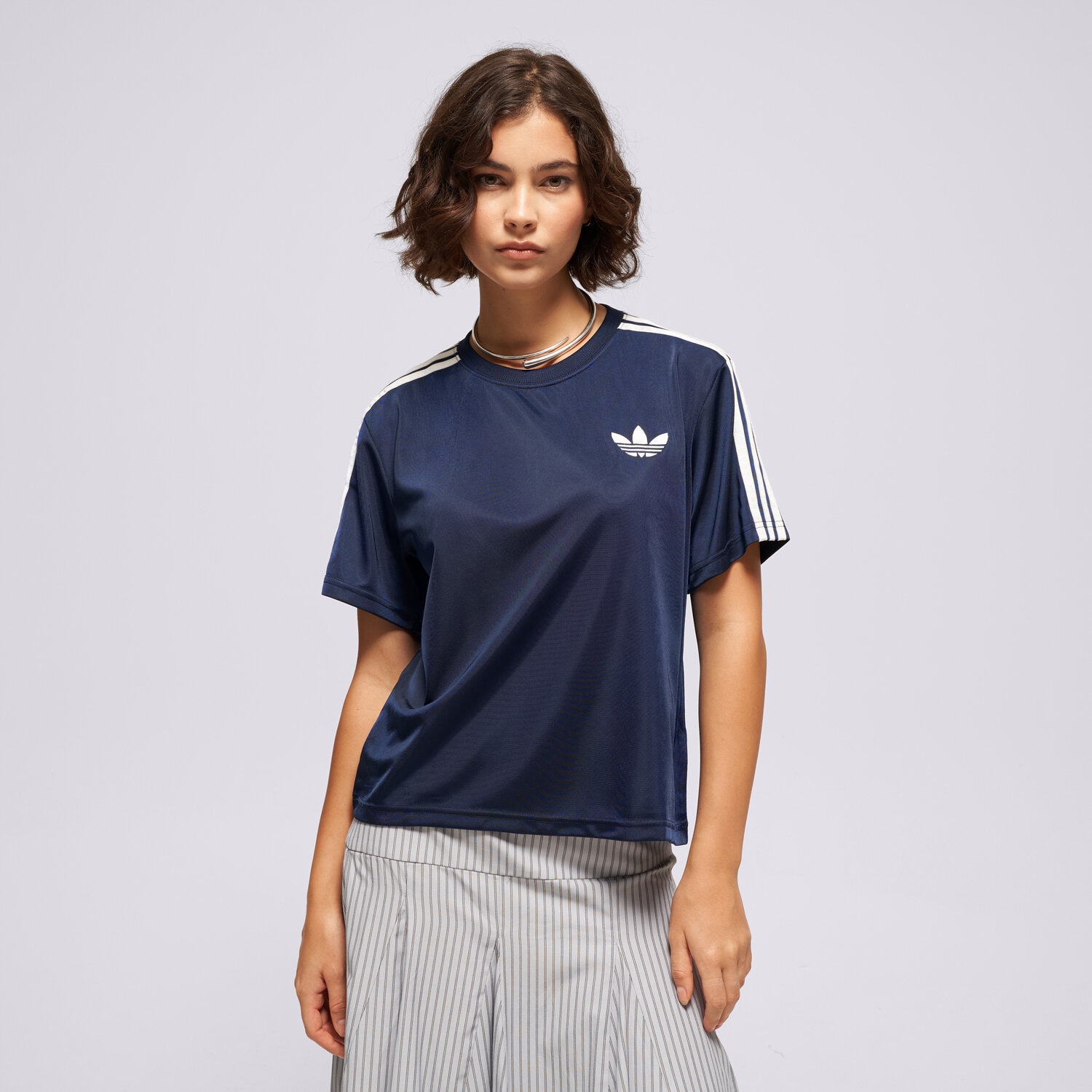 Koszulka, t-shirt damski ADIDAS T-SHIRT FB TEE KS4801 GRANATOWY