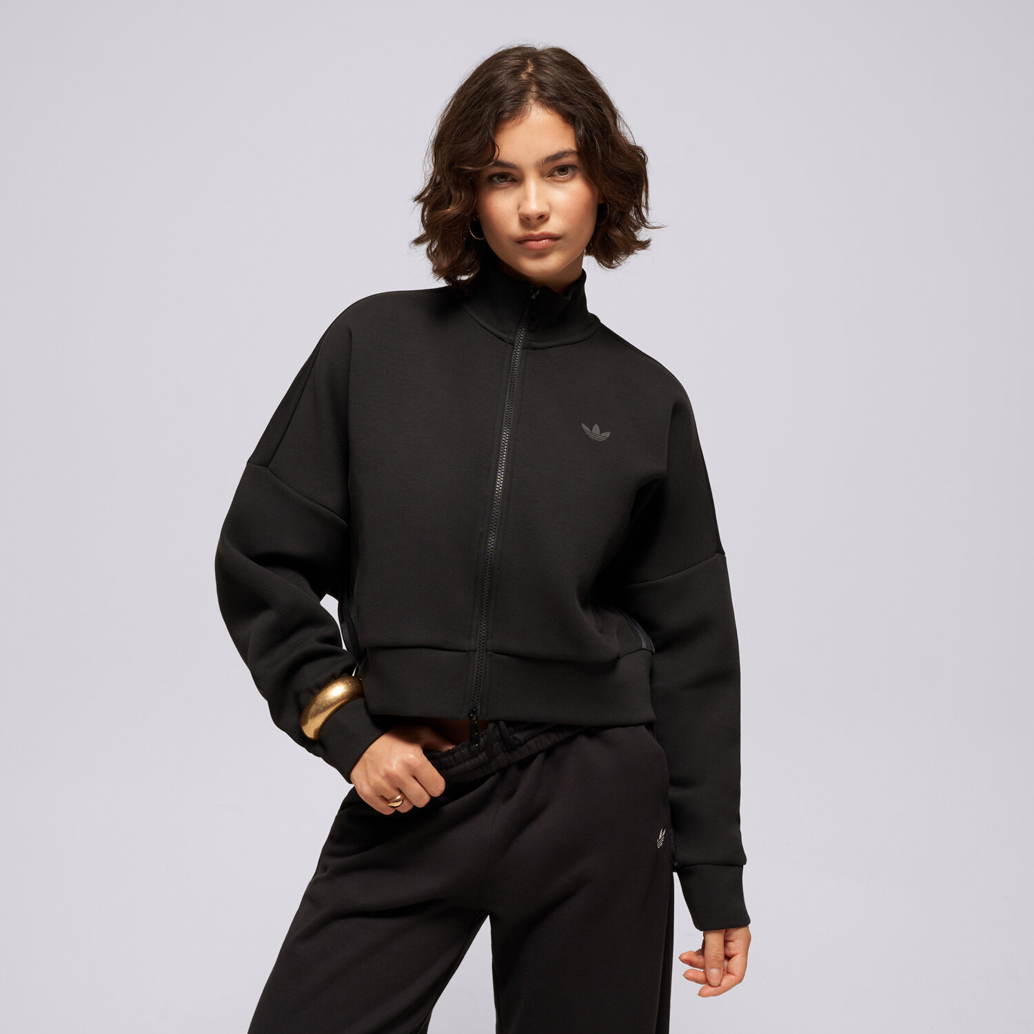 Bluza damska ADIDAS BLUZA ROZPINANA SPACER TT KR9149 CZARNY