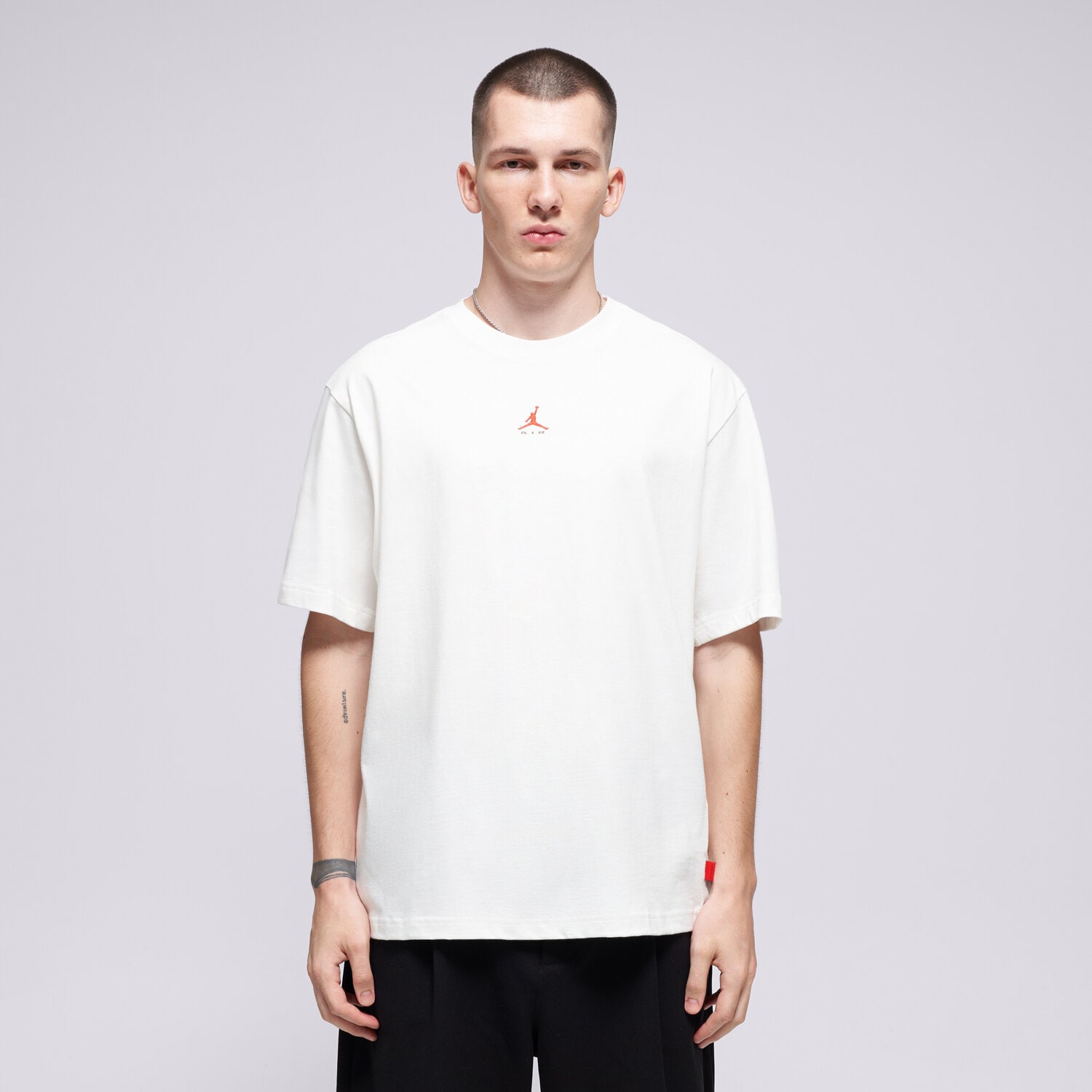 Koszulka, t-shirt sportowy męski JORDAN T-SHIRT M J BRK LSR WM GFX SS CRW IM9999-133 BIAŁY
