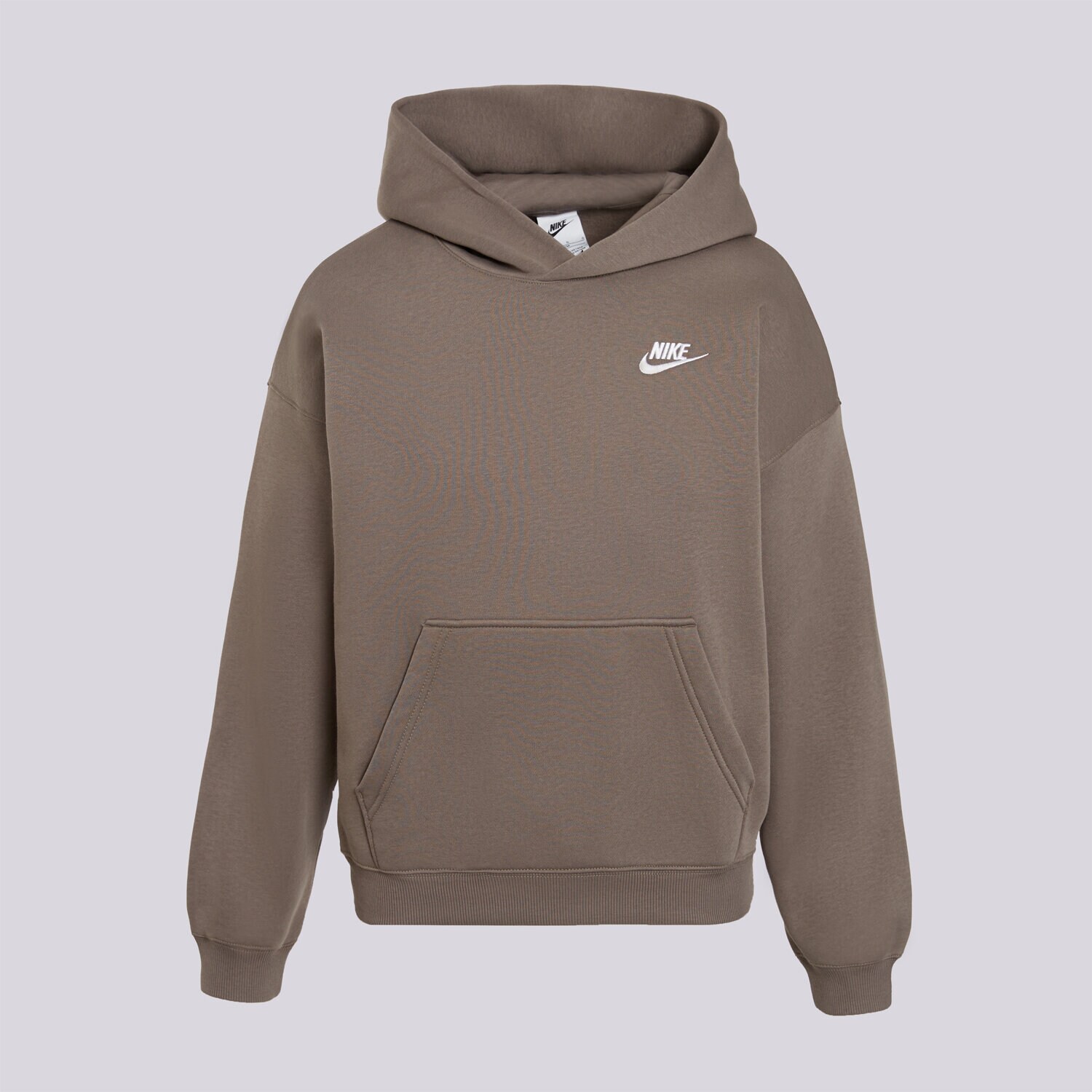 Sportowa bluza dziecięca NIKE BLUZA Z KAPTUREM K NSW CLB FLC OS HDY IM4935-289 BRĄZOWY