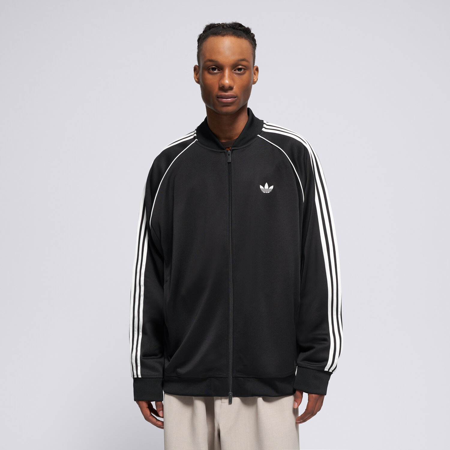 Bluza męska ADIDAS BLUZA ROZPINANA SST TT KR1342 CZARNY