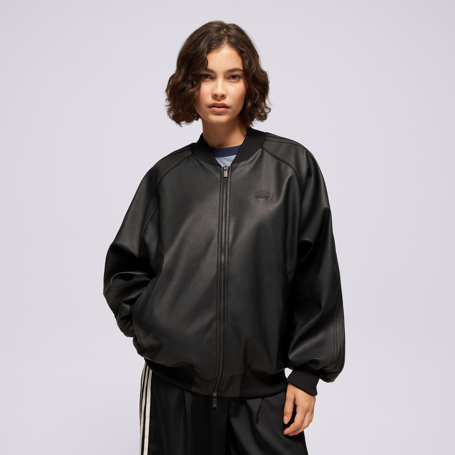 Bluza damska ADIDAS BLUZA ROZPINANA PLTHR SST TT KQ6435 CZARNY