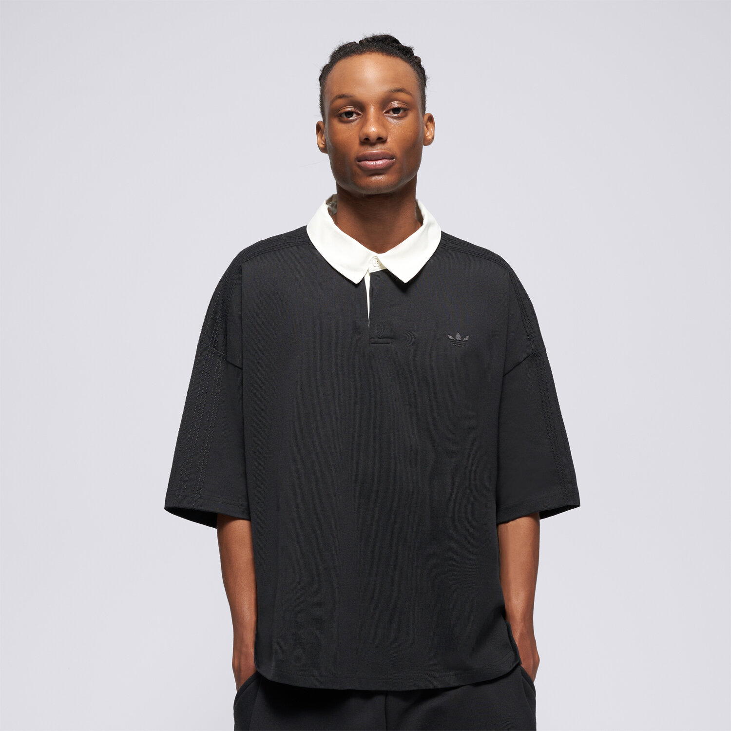 Koszulka, t-shirt sportowy męski ADIDAS POLO P ESS TEE KS1619 CZARNY