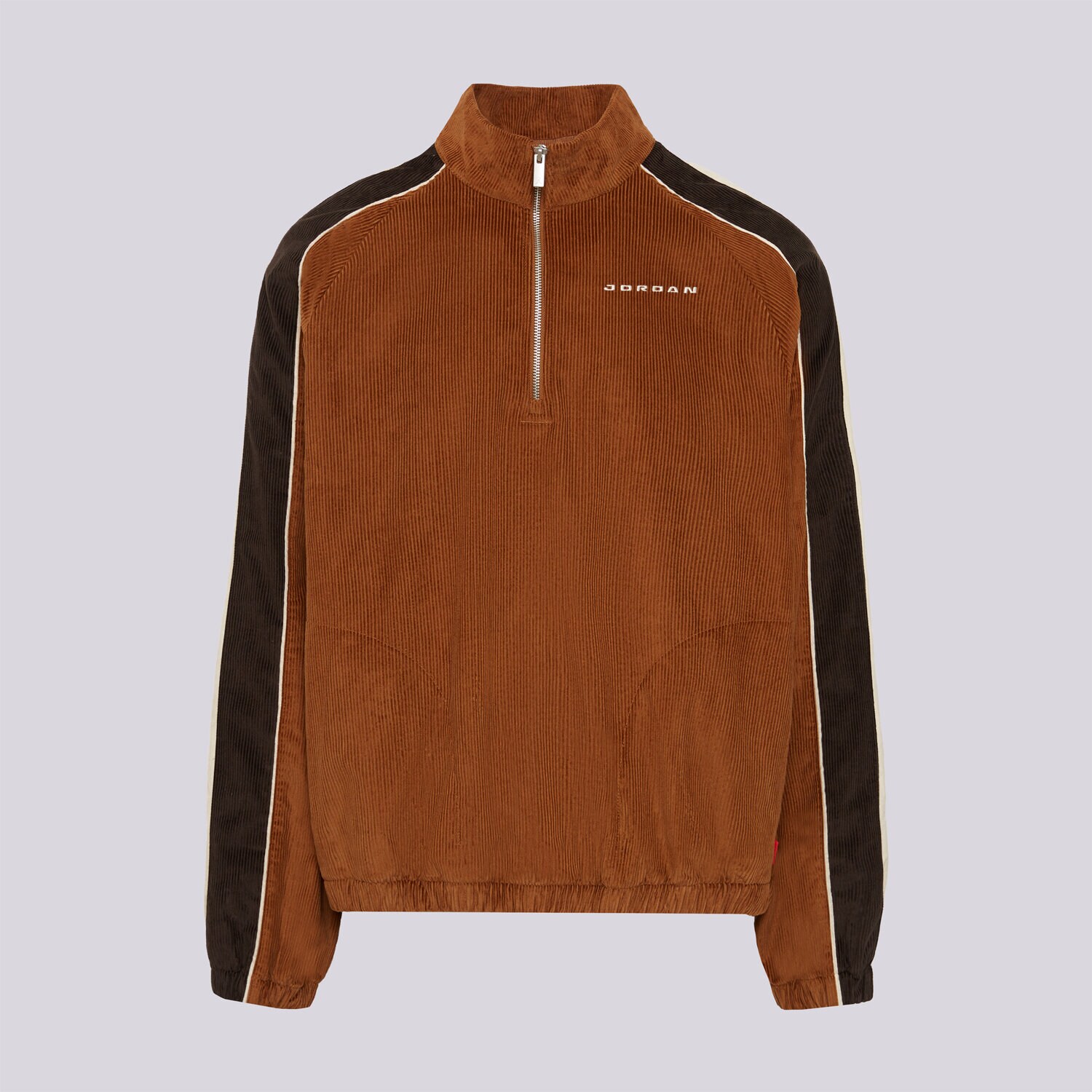 Bluza męska JORDAN BLUZA M J FLT CORD HALF ZIP IM9879-281 BRĄZOWY