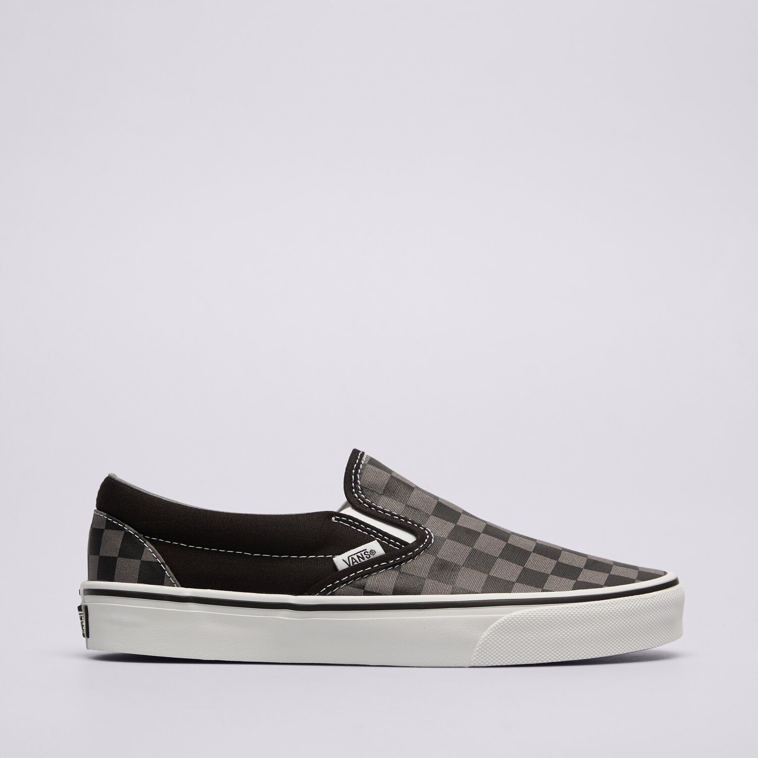 Damskie trampki, tenisówki VANS CLASSIC SLIP-ON BLACK/PEWTER CHECKERBOARD VN000EYEBPJ1 CZARNY