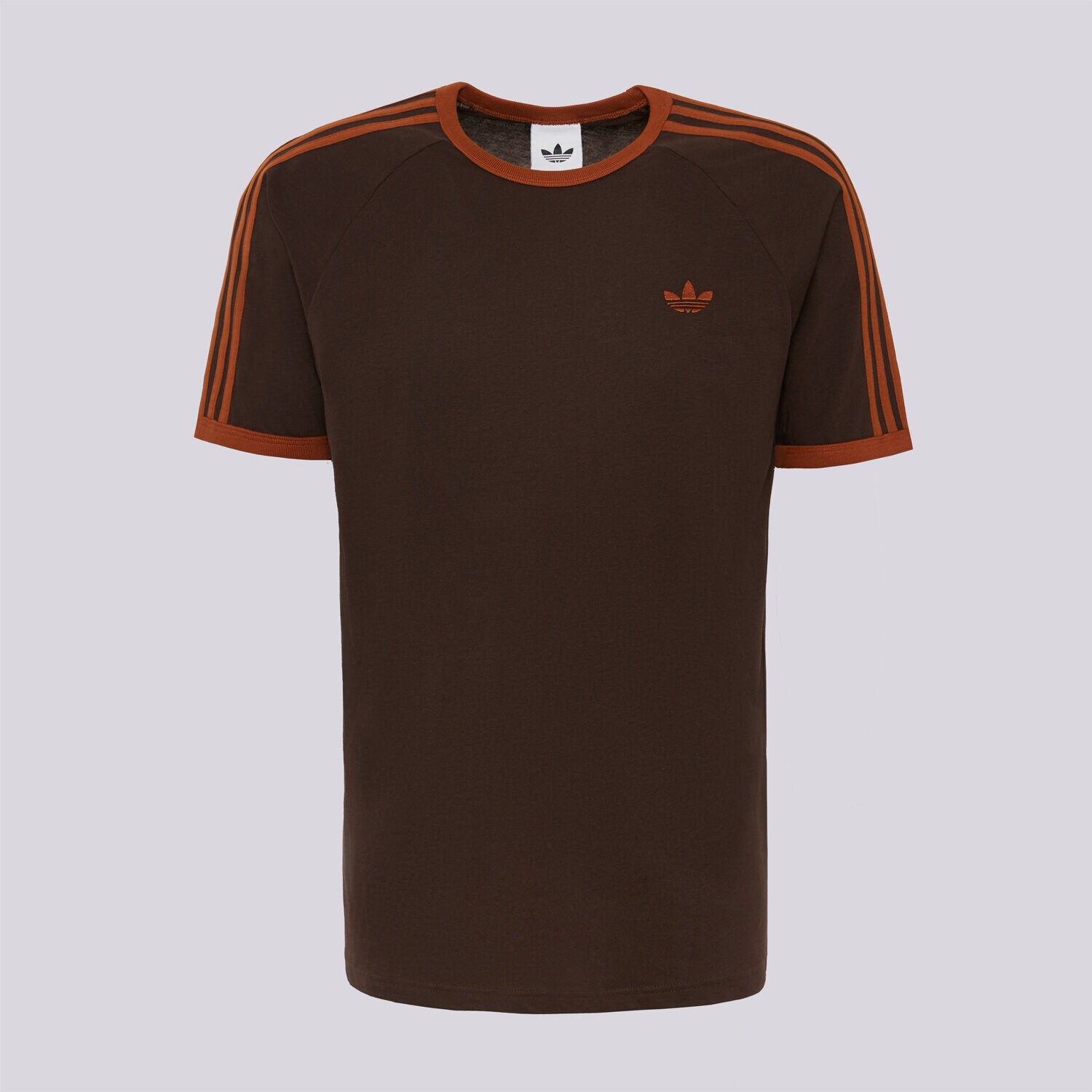 Koszulka, t-shirt sportowy męski ADIDAS T-SHIRT 3S TEE KT5054 BRĄZOWY