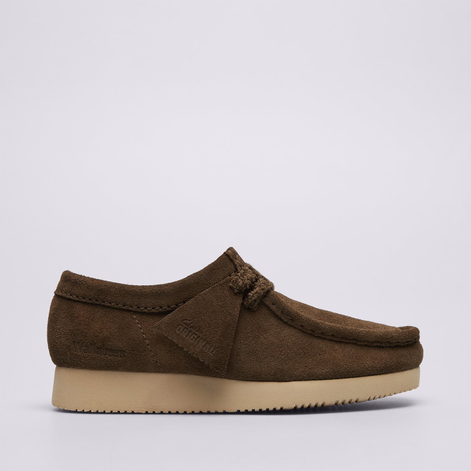 Buty casual damskie CLARKS WALLABEE LITE. 26329403 SZARY