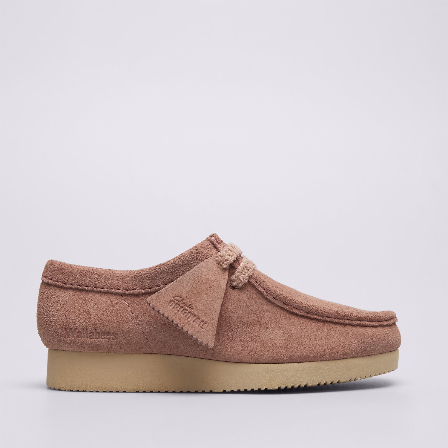 Buty casual damskie CLARKS WALLABEE LITE. 26328429 PUDROWY ROZ
