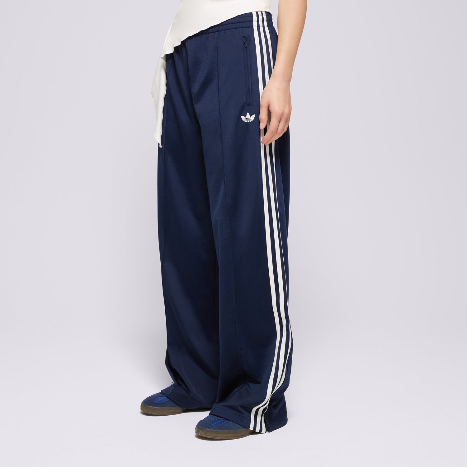 Spodnie sportowe damskie ADIDAS SPODNIE FB LOOSE TP KV5403 GRANATOWY