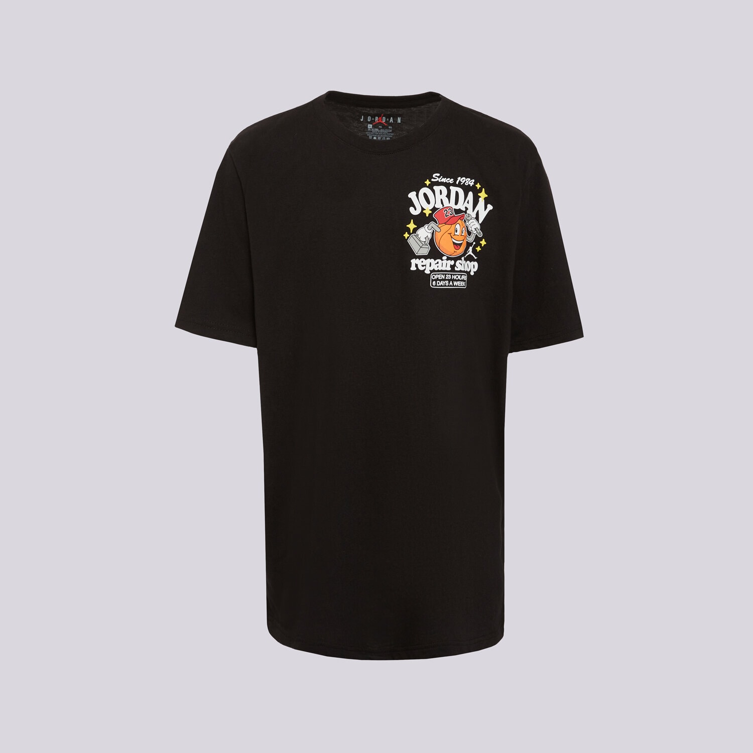 Koszulka, t-shirt dla dzieci JORDAN T-SHIRT JDB MJS REPAIR SHOP SS TEE BOY 95G220-023 CZARNY
