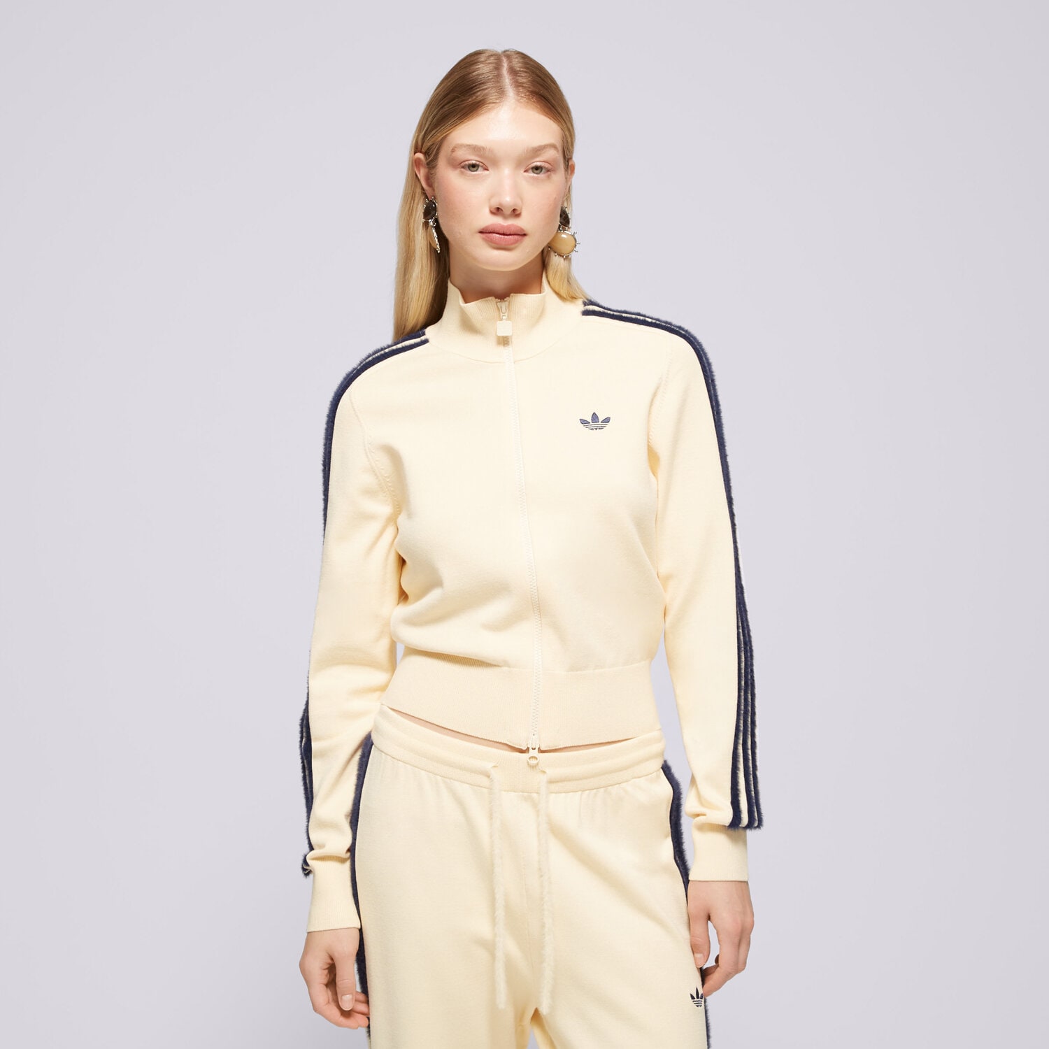 Bluza damska ADIDAS BLUZA ROZPINANA KNIT FB TT KS6797 ŻÓŁTY