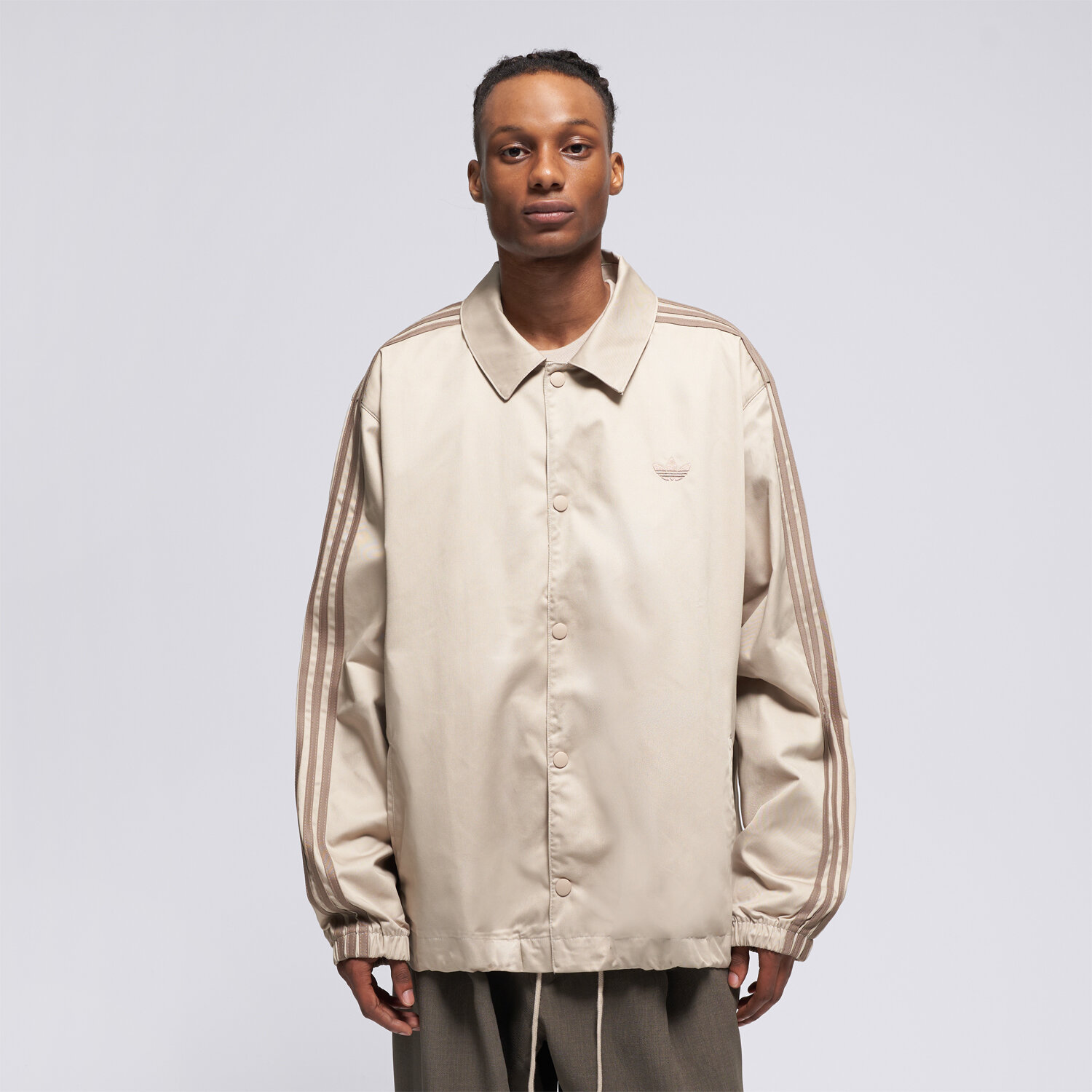 Kurtka wiosenna / jesienna męska ADIDAS KURTKA 3S JKT KS9297 BEŻOWY