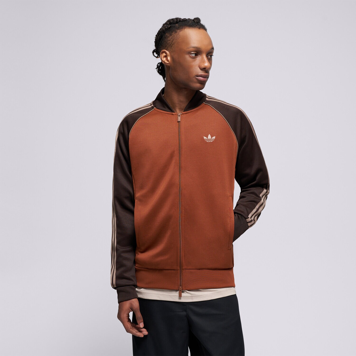 Bluza męska ADIDAS BLUZA ROZPINANA SST TT KT5036 POMARAŃCZOWY