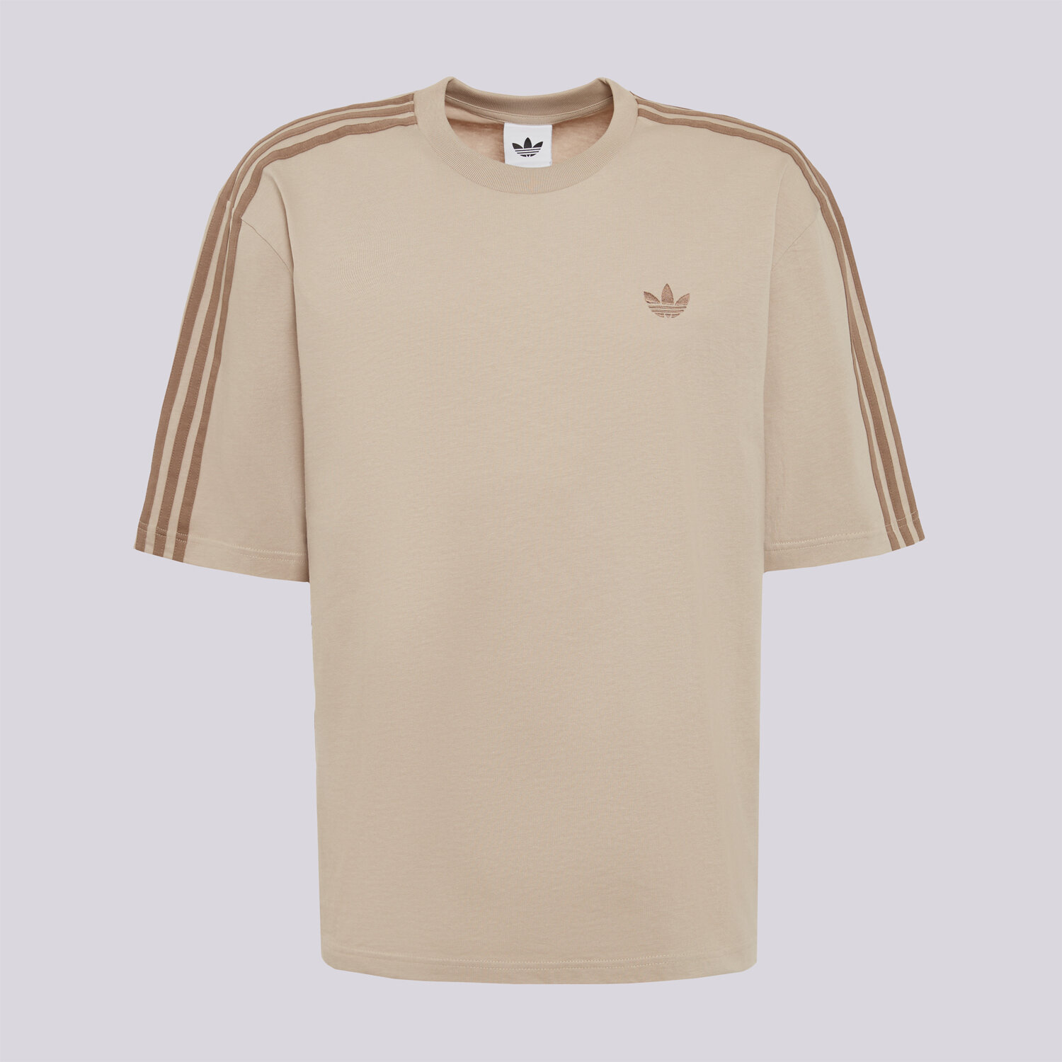 Koszulka, t-shirt sportowy męski ADIDAS T-SHIRT 3S TEE KZ1222 BEŻOWY