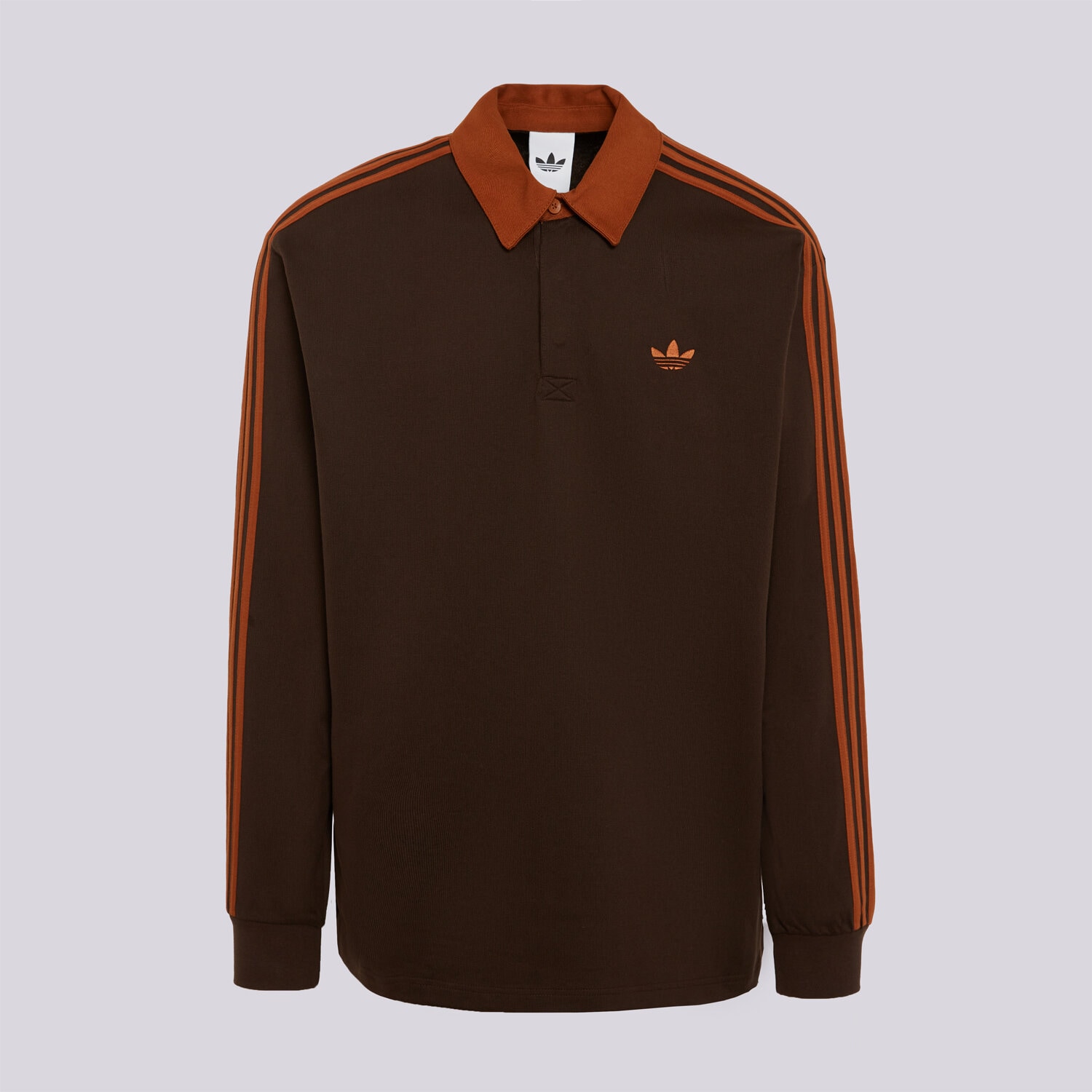 Koszulka, t-shirt sportowy męski ADIDAS POLO 3S PL KE4112 BRĄZOWY