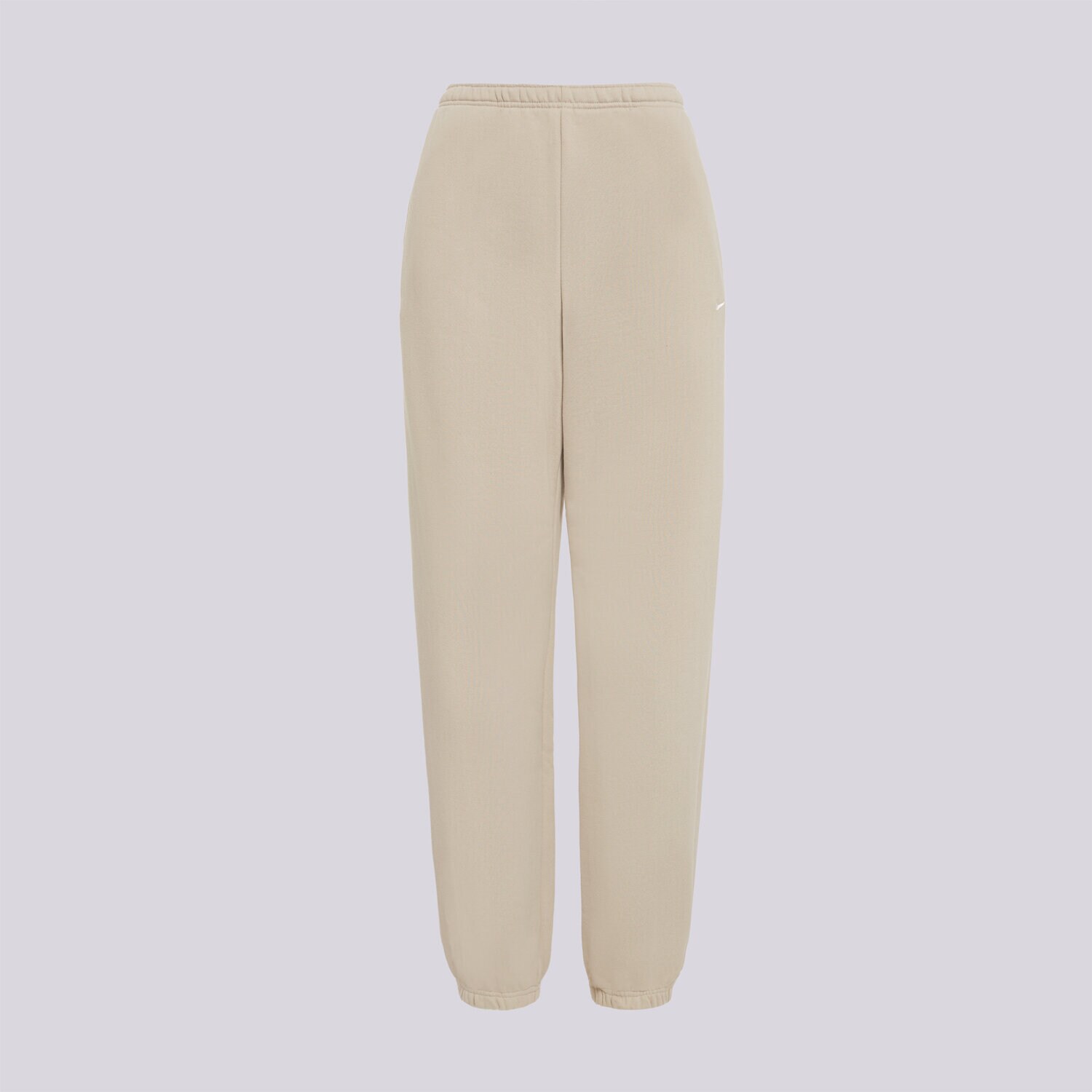 Spodnie sportowe damskie NIKE SPODNIE W NK STDO FLC MW HR OS CFF IM8074-236 BEŻOWY